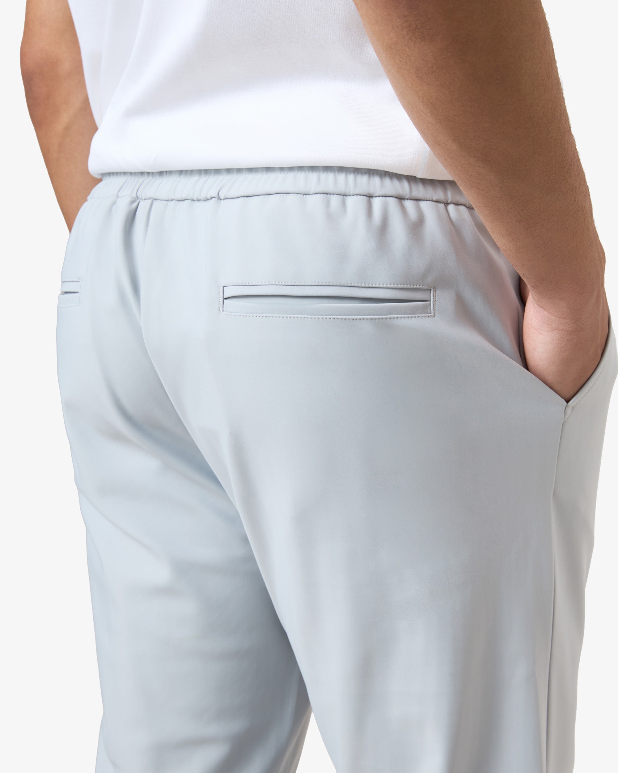 Collar Pants Light Grey