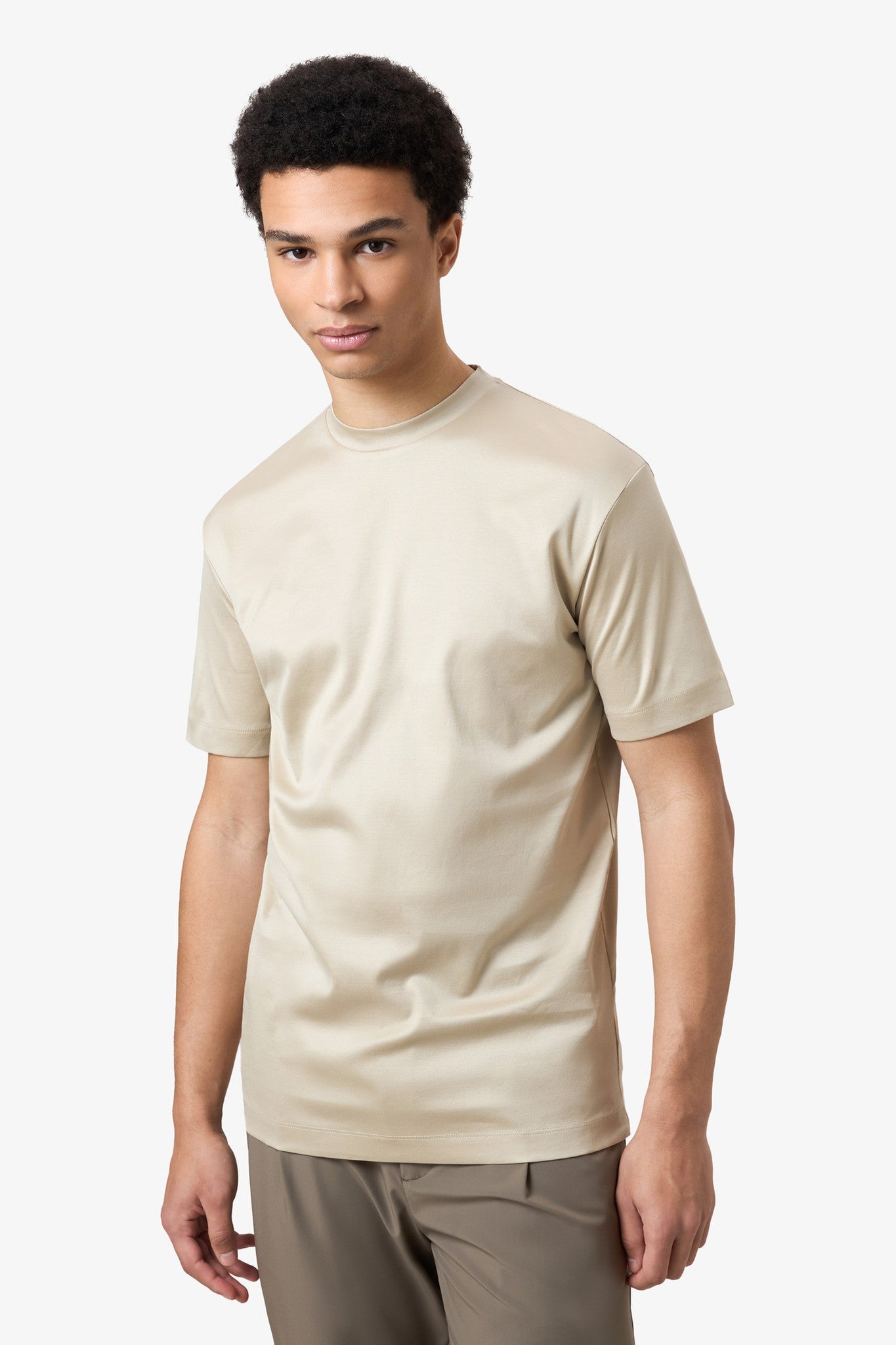 Mercerized Supima T-shirt - Sandy