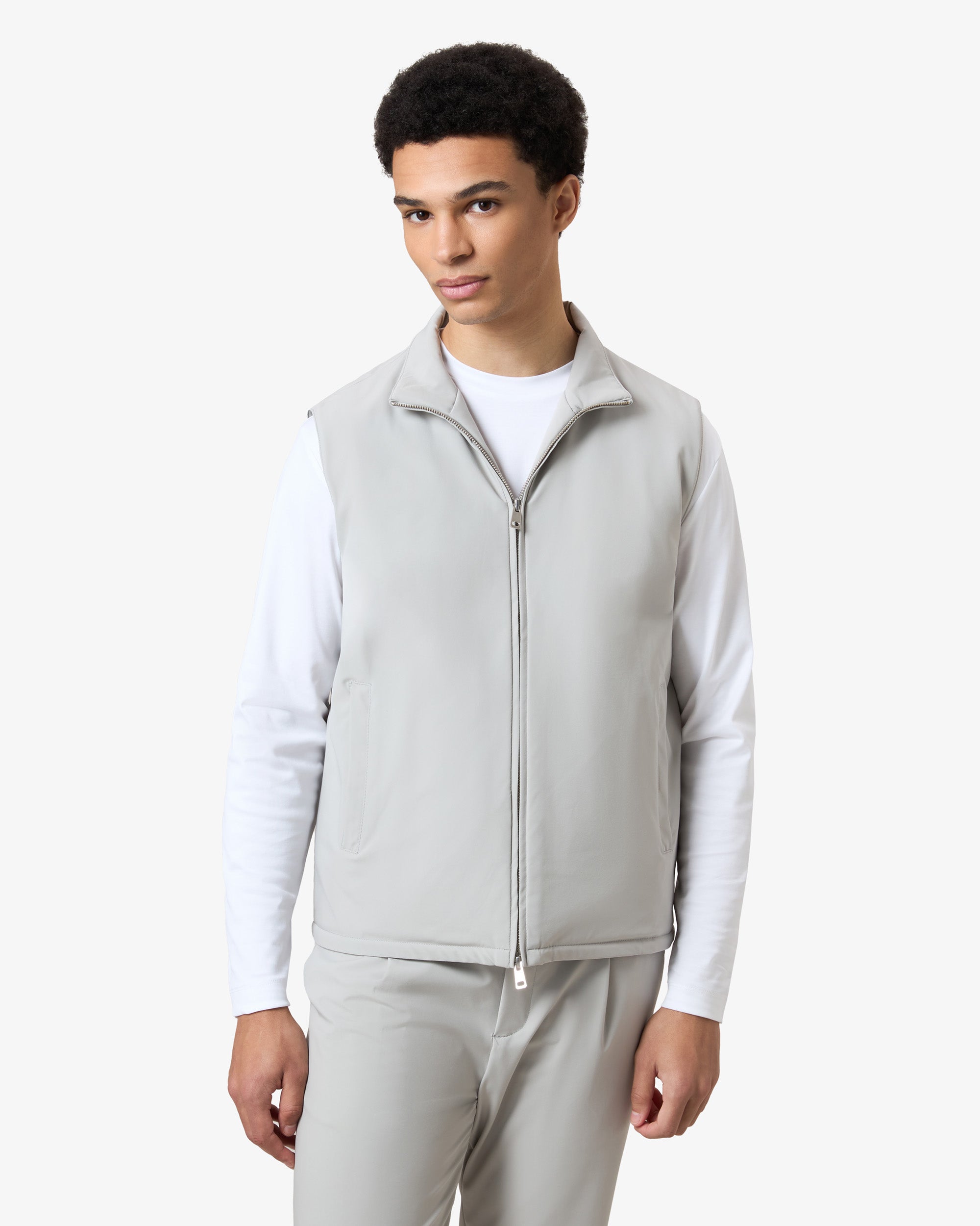 Padded Bodywarmer Stone Grey