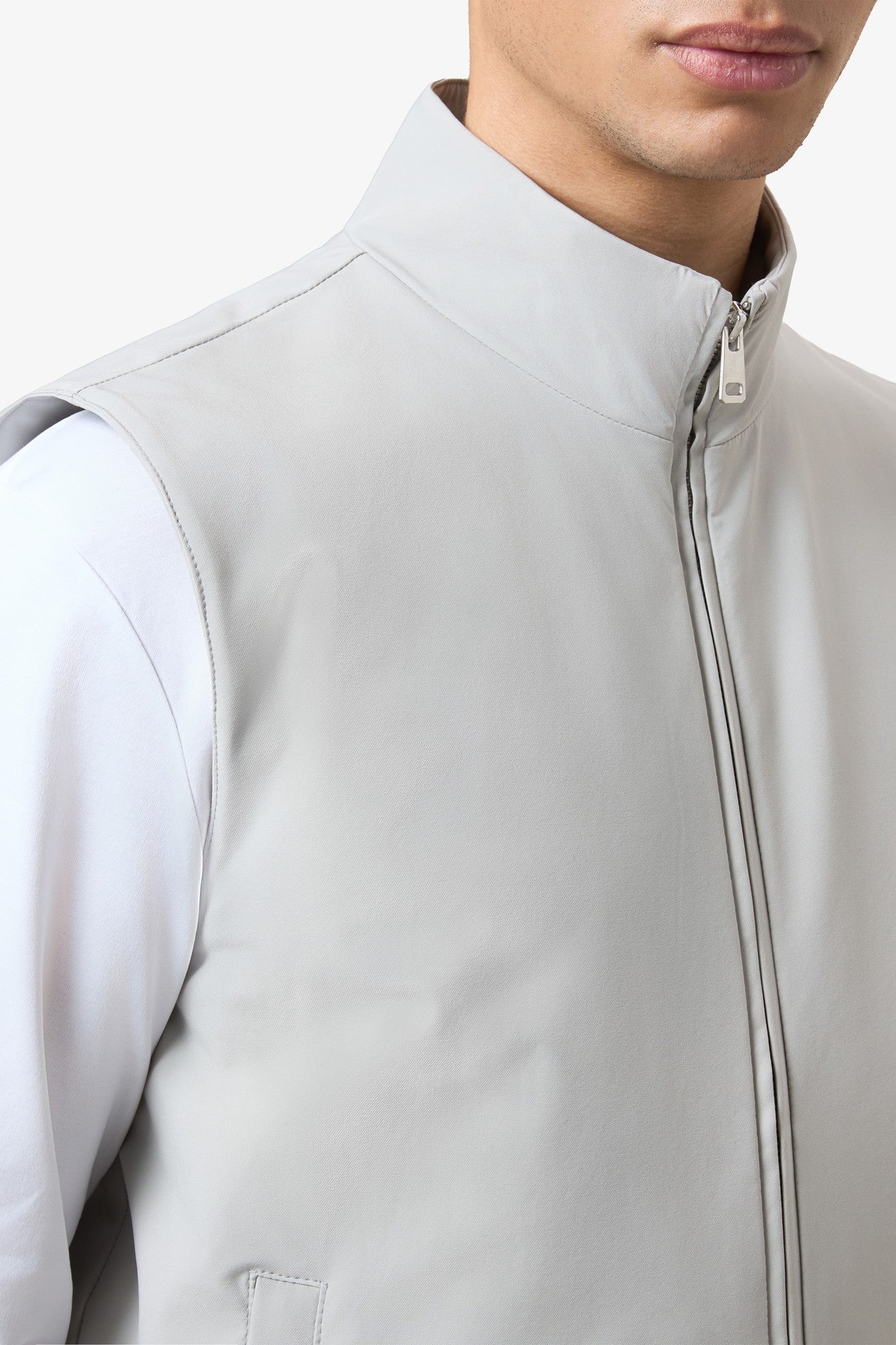 Padded Bodywarmer Stone Grey