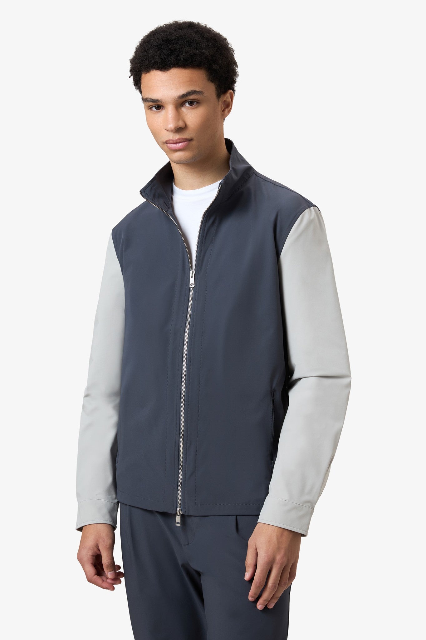 Color Jacket Slate Blue / Stone grey
