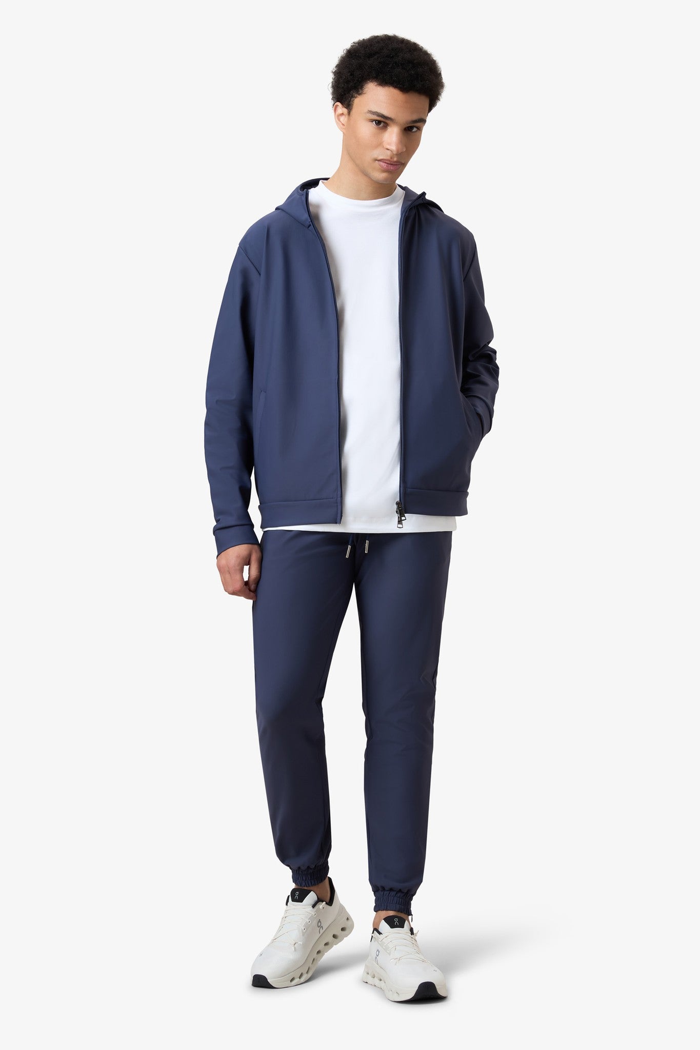 Hooded Tracksuit Pants Navy