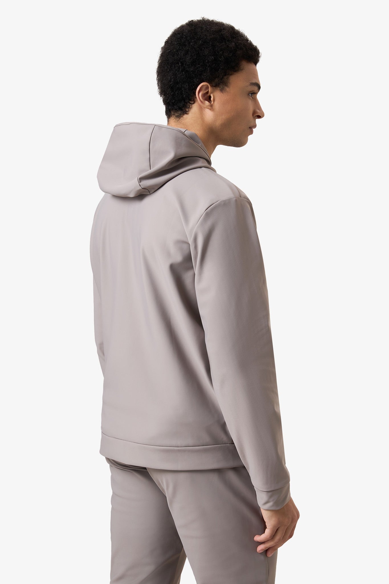 Hooded Tracksuit Vest Taupe