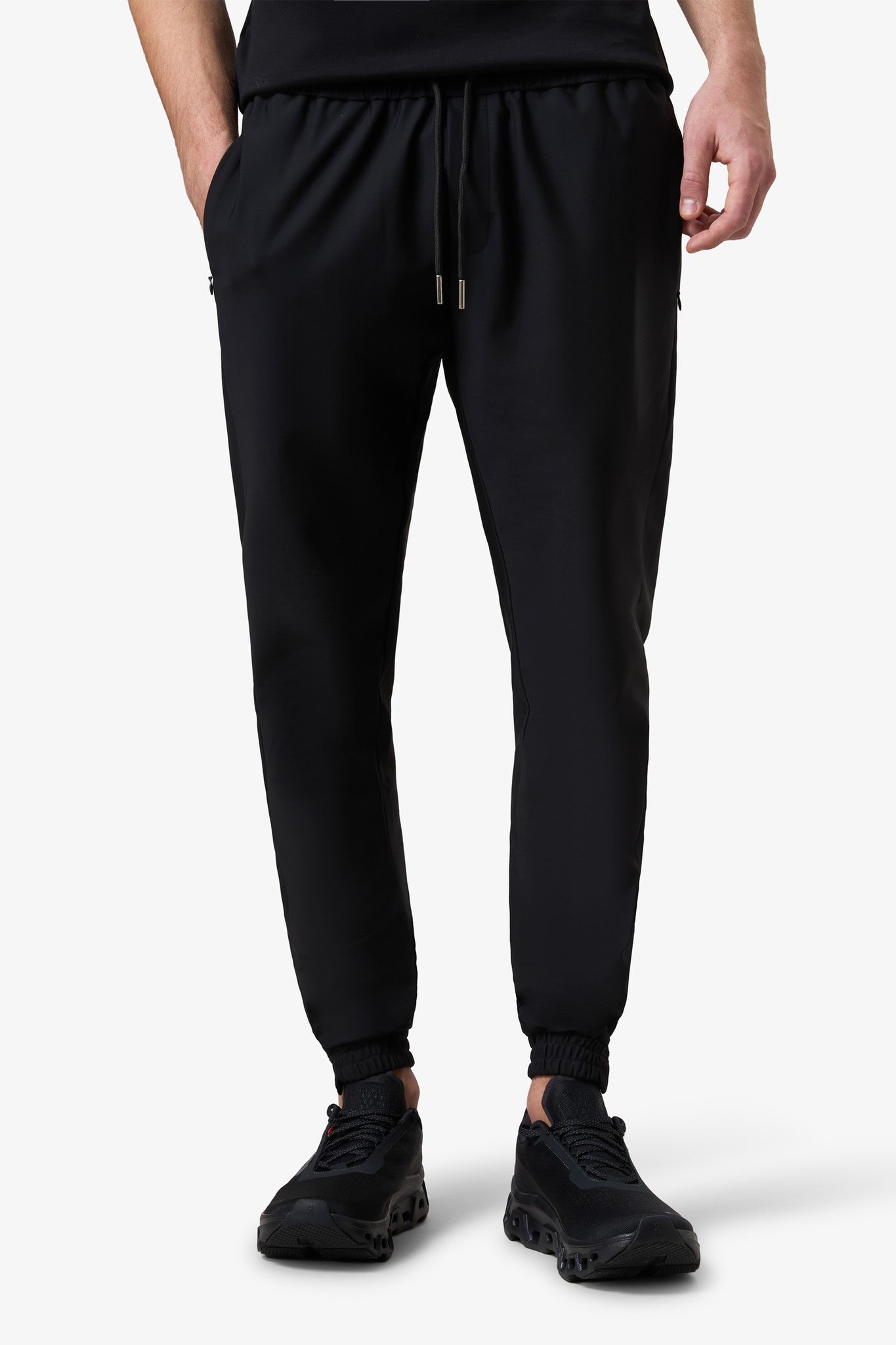 Hooded Tracksuit Pants Black