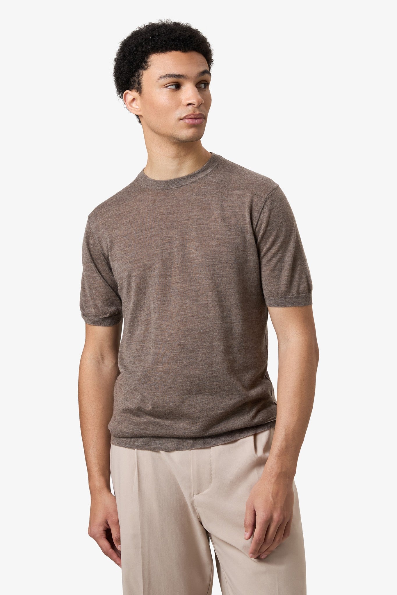 Cashmere shortsleeve - Soil