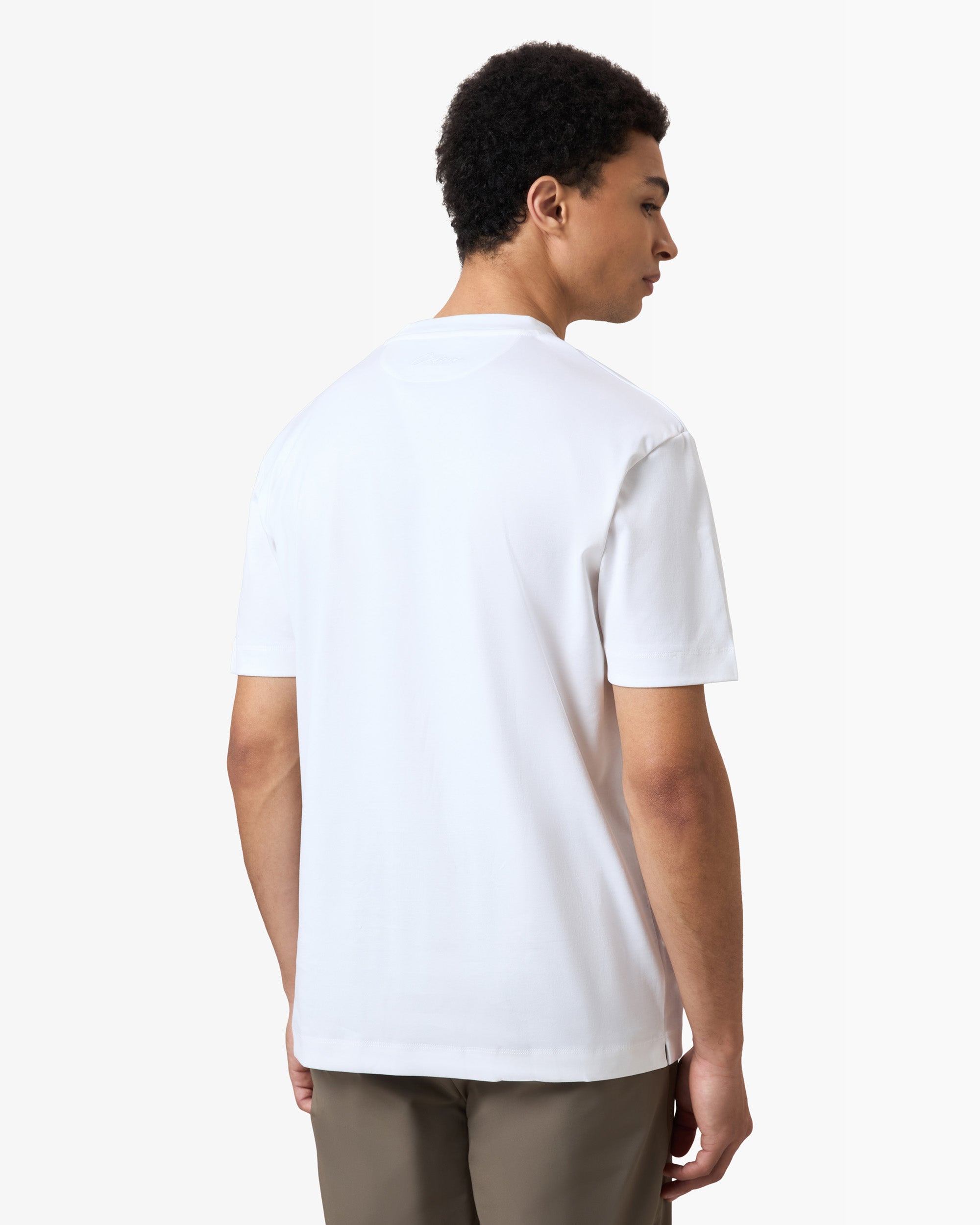 Double Mercerized T-shirt - White