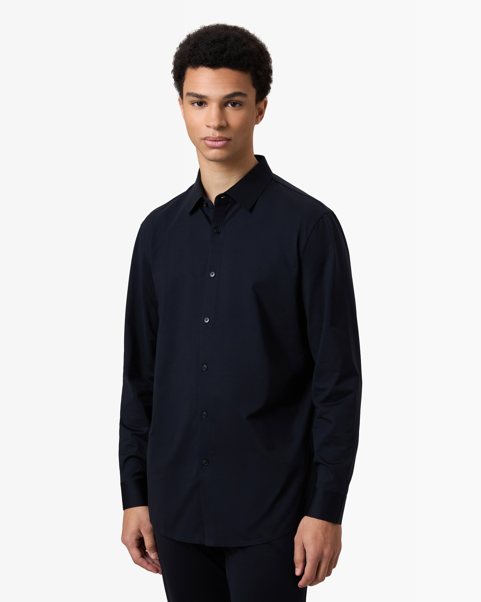 Stretch Shirt - Navy Blue