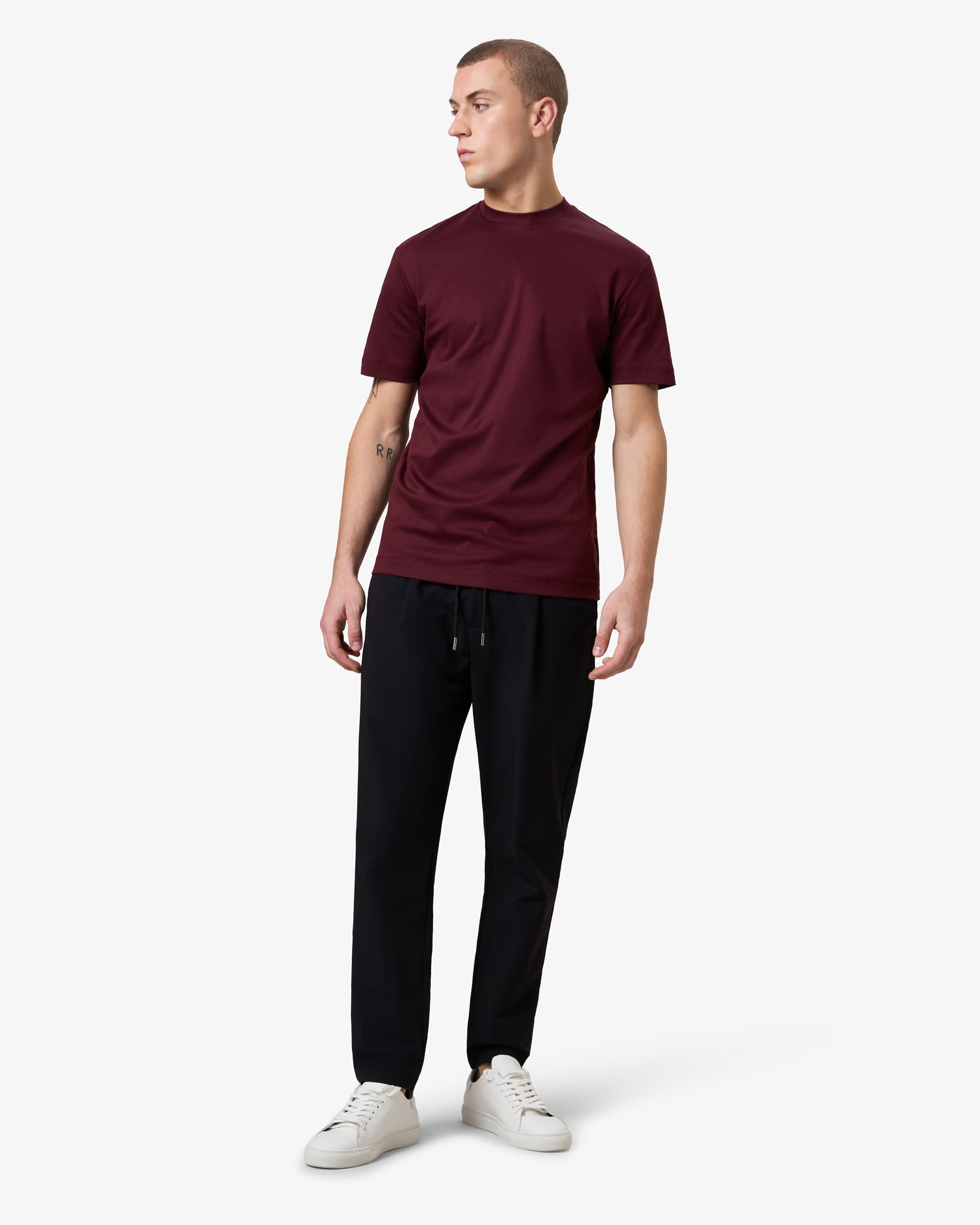 Mercerized Supima T-shirt - Burgundy