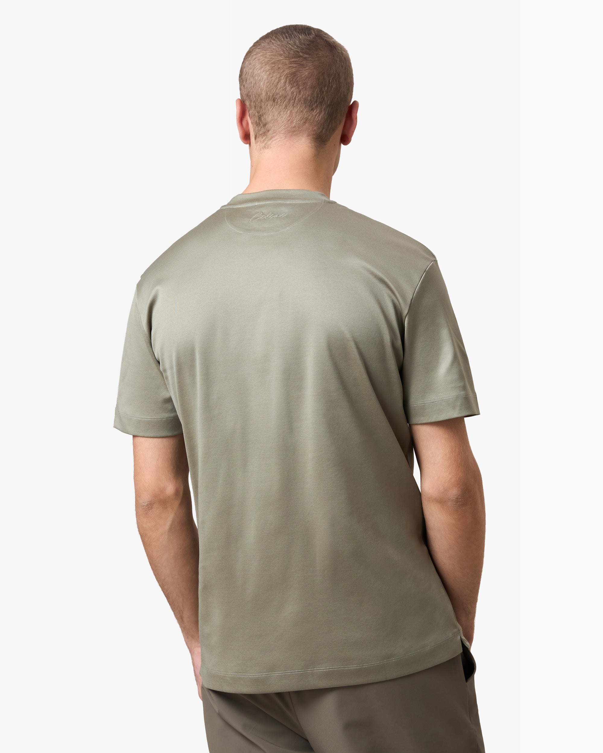Double Mercerized Supima Tee - Grass Green