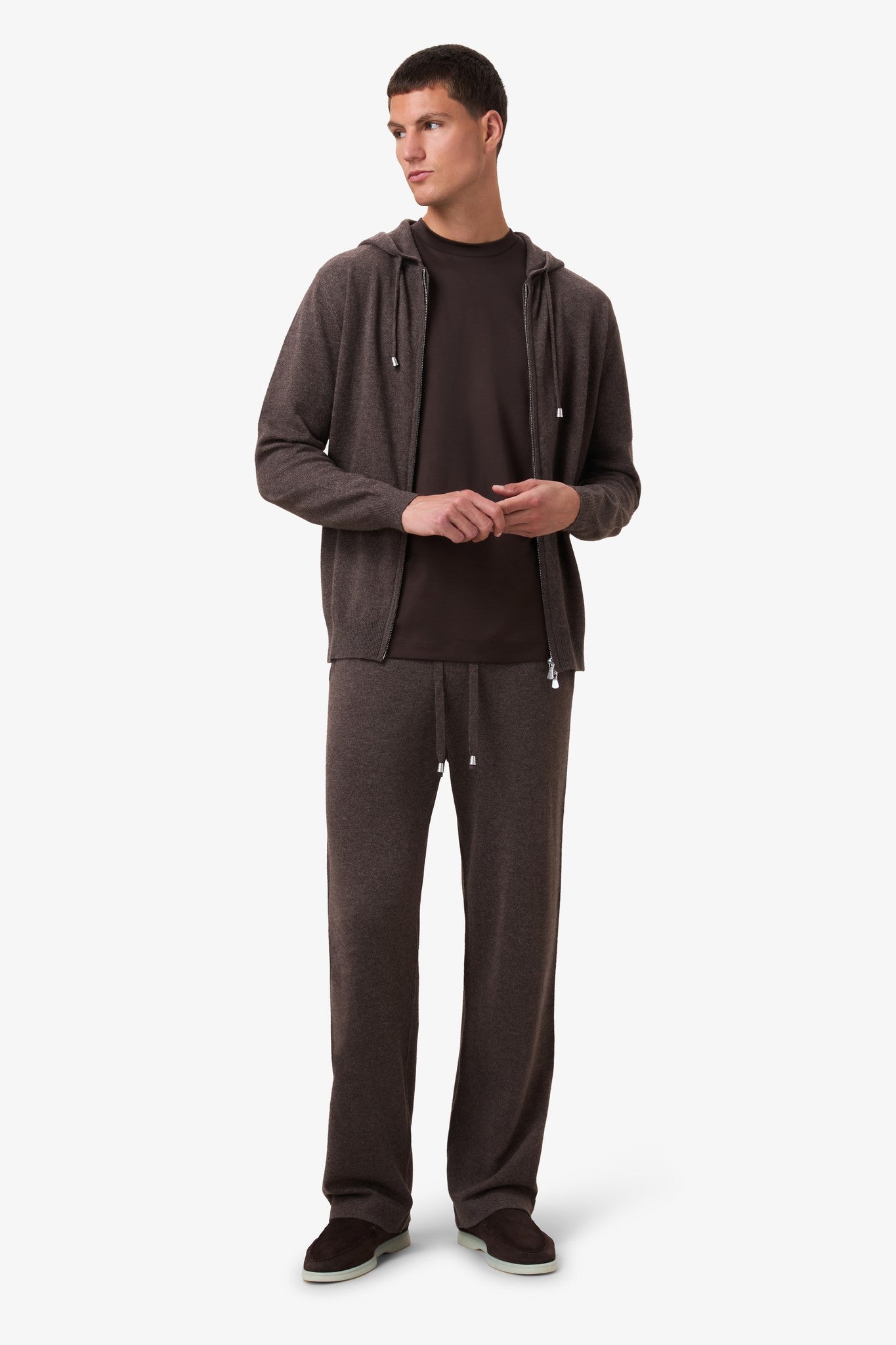 Wool Hoodie - Umber
