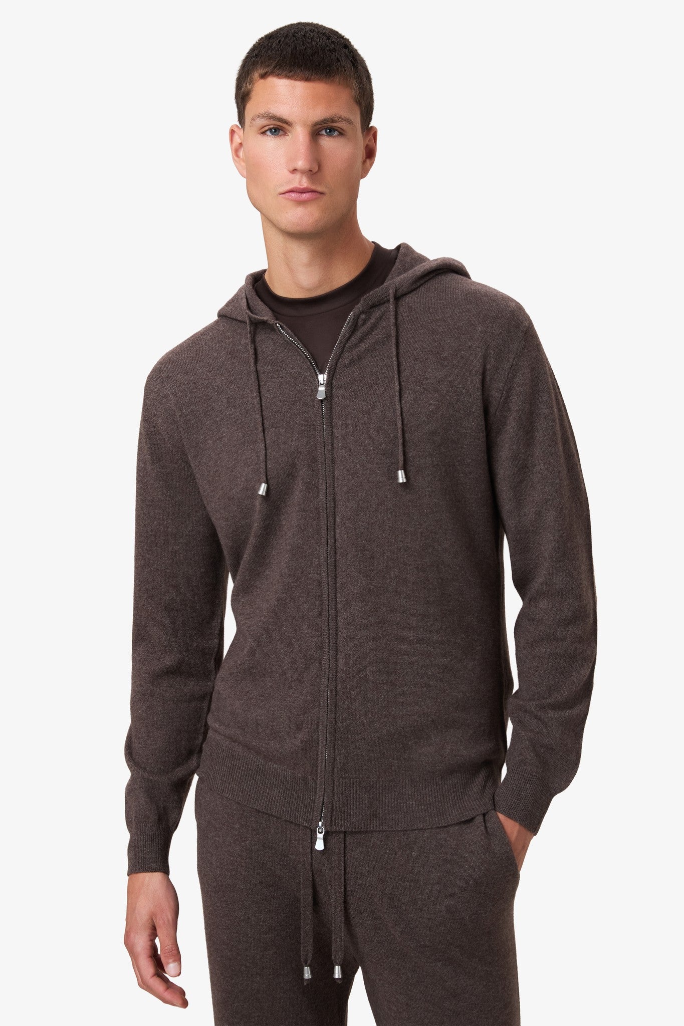 Wool Hoodie - Umber