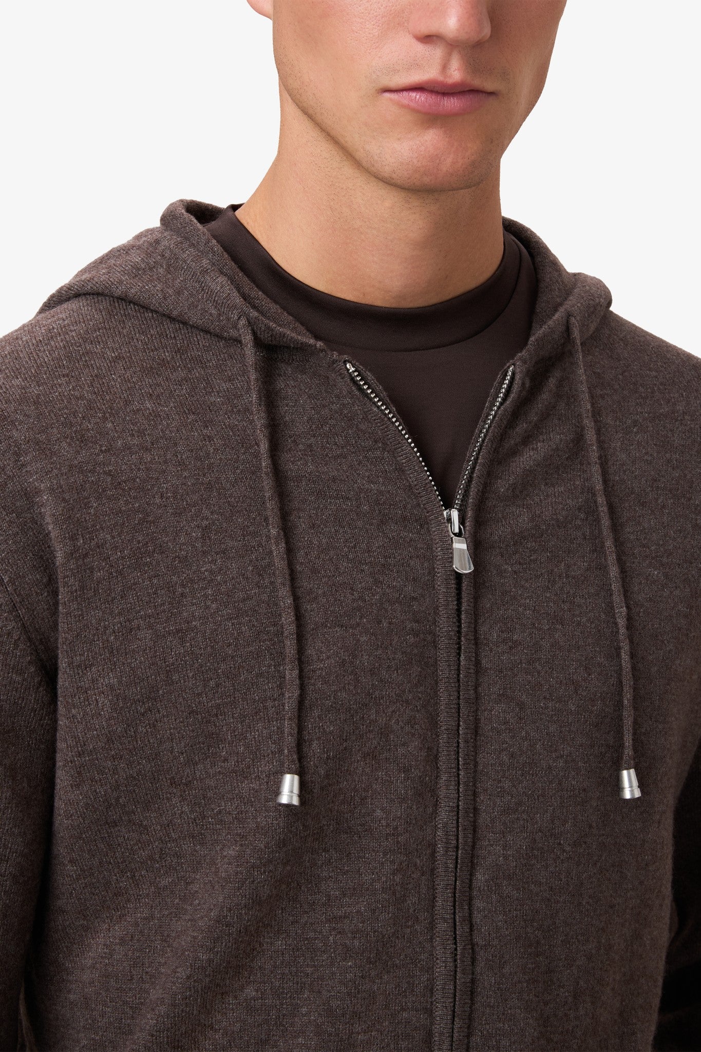 Wool Hoodie - Umber