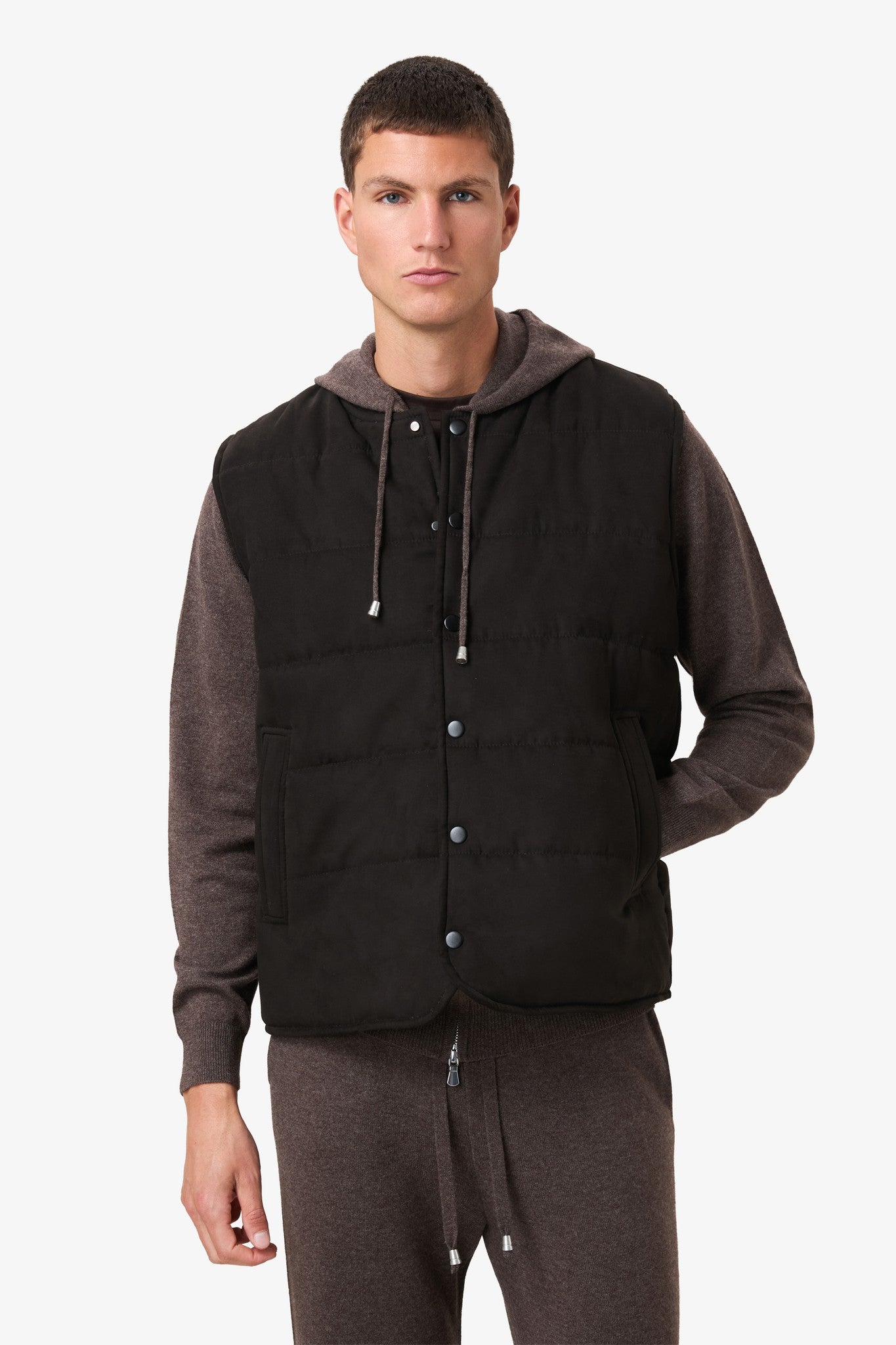 Suède Bodywarmer Brown