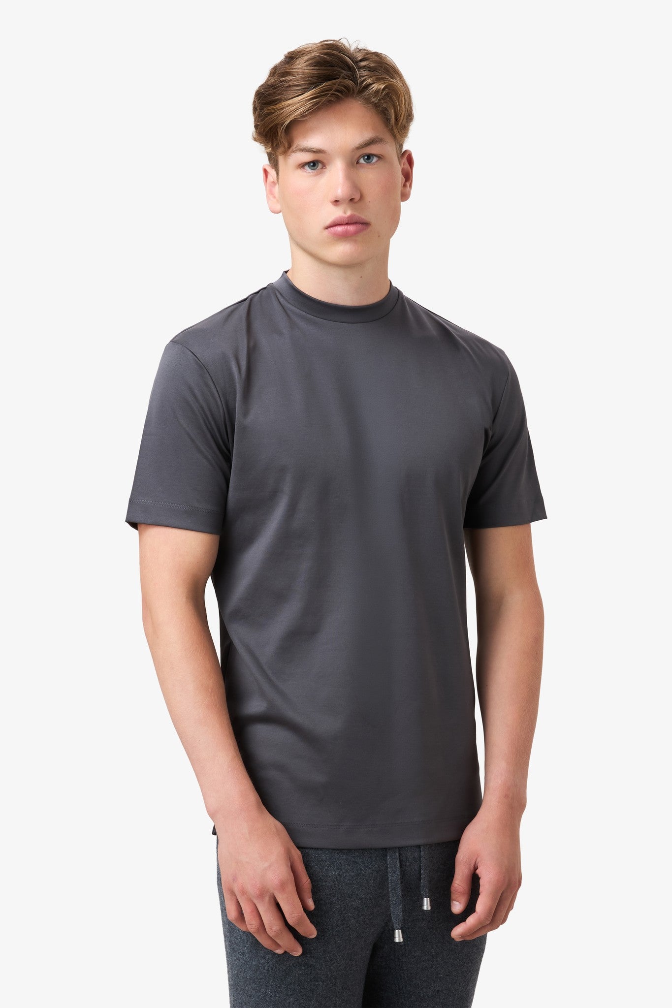 Double Mercerized T-shirt - Dark Grey