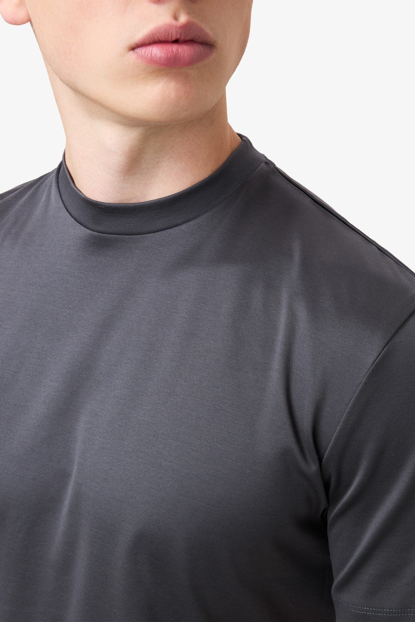 Double Mercerized T-shirt - Dark Grey