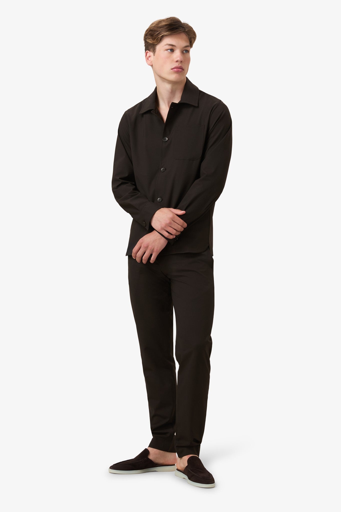 Cilini Wool button jacket Espresso