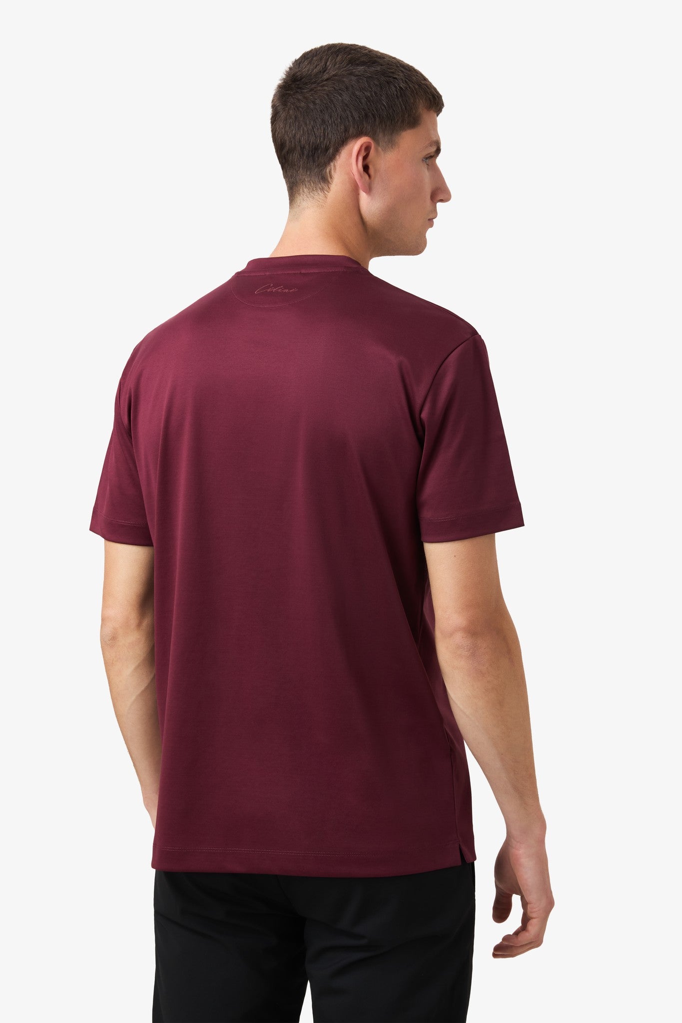 Mercerized Supima T-shirt - Burgundy