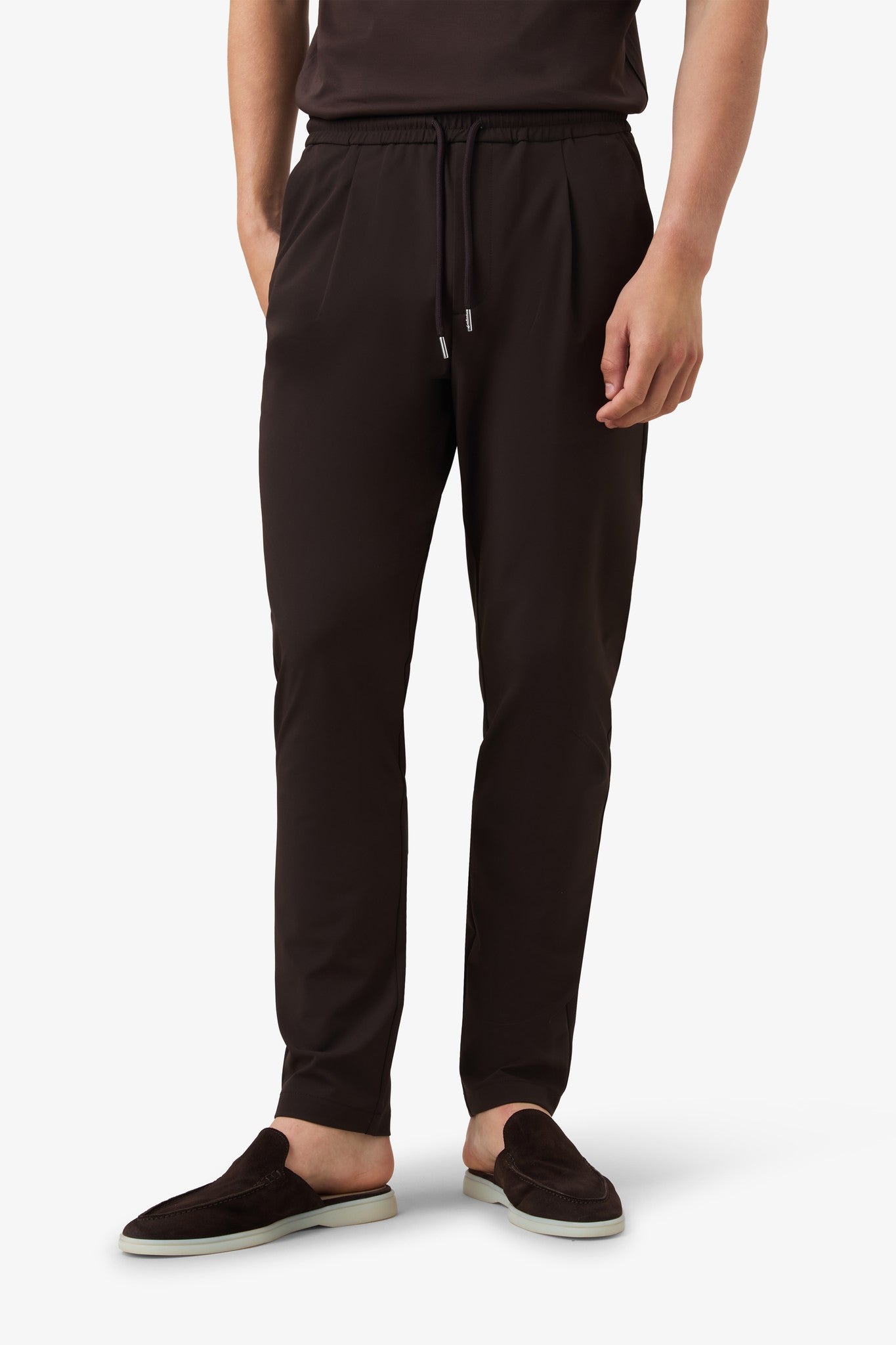 Casual Tech Pants Dark Brown