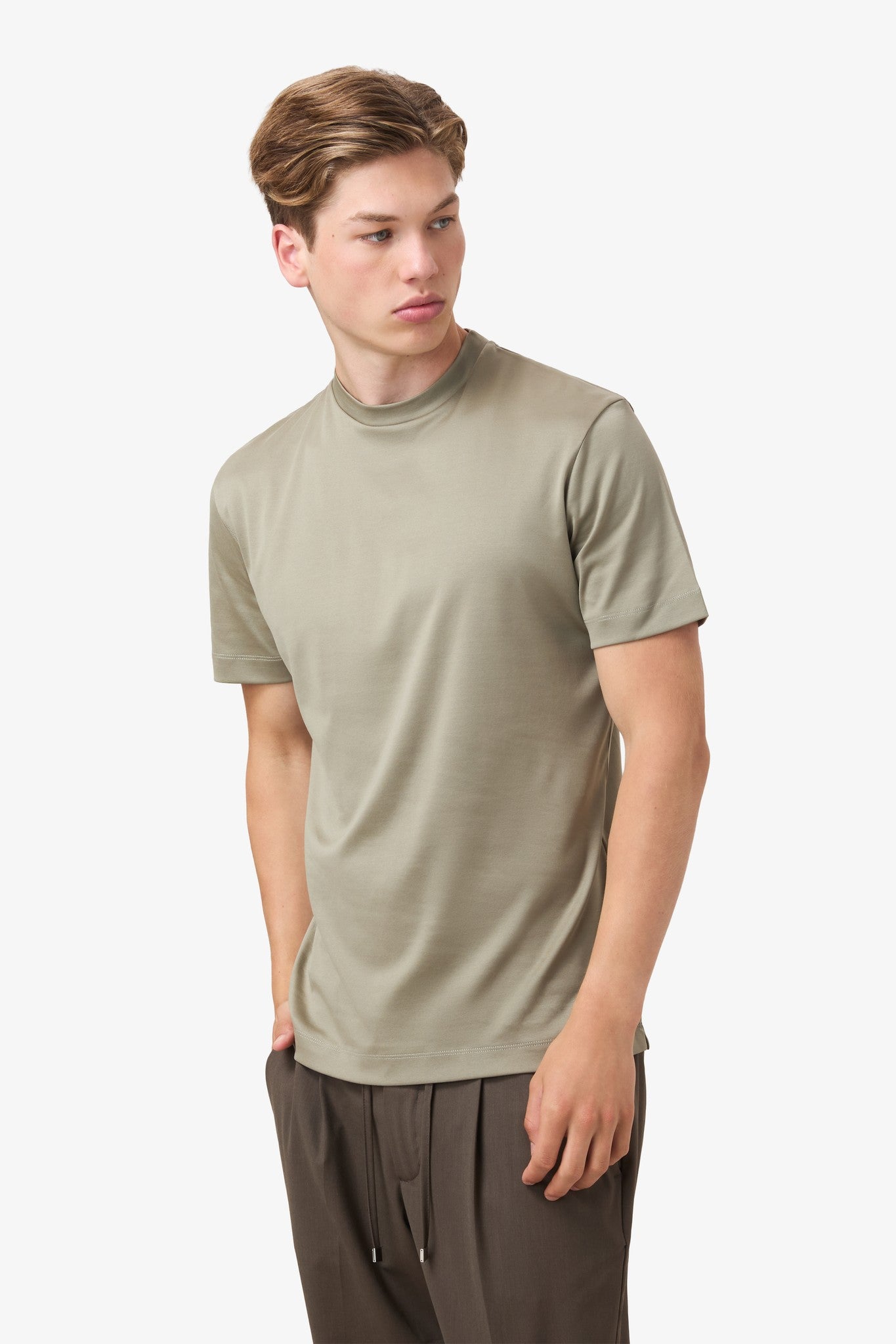 Double Mercerized T-shirt - Light Green