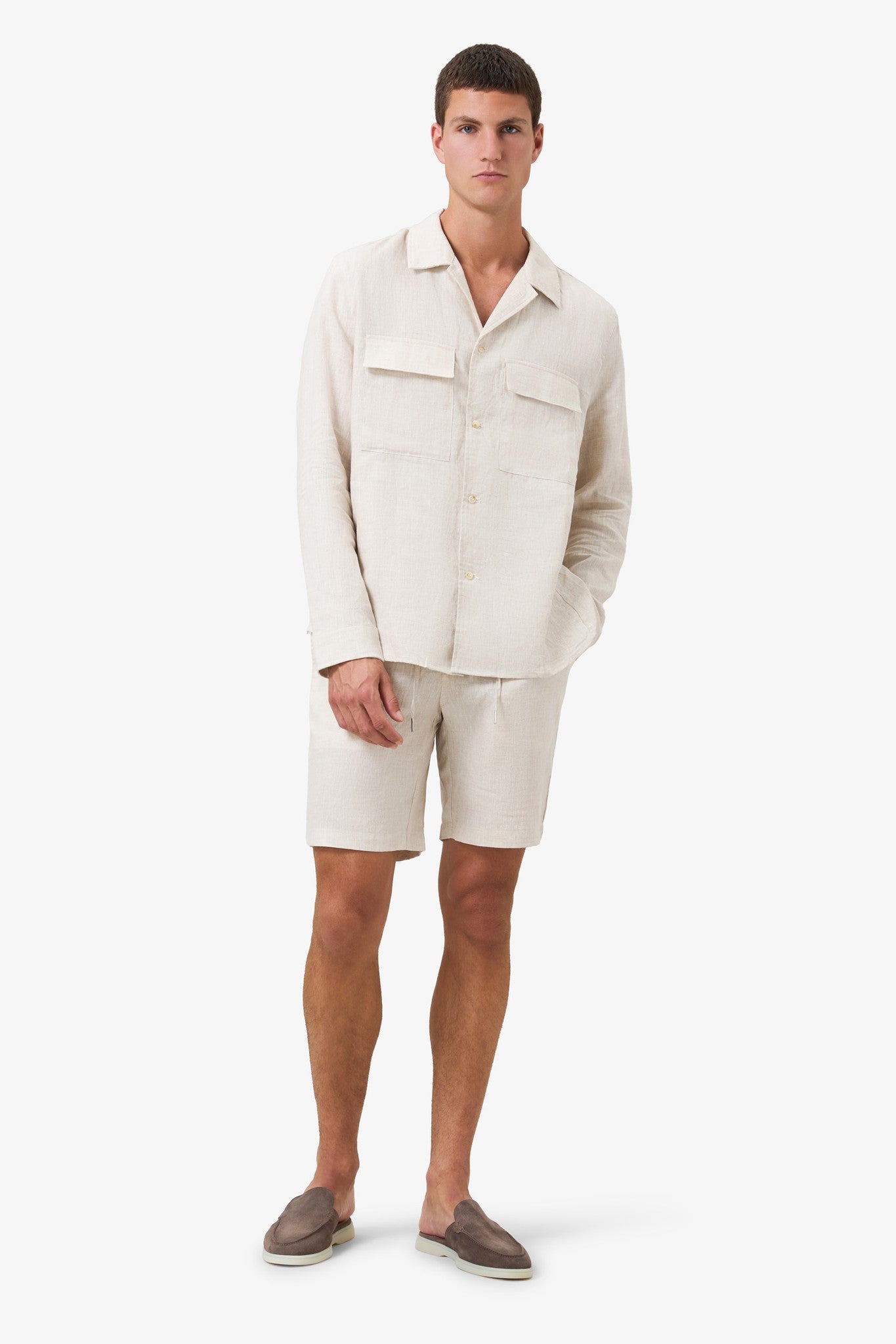 Woven Linen Short Linen