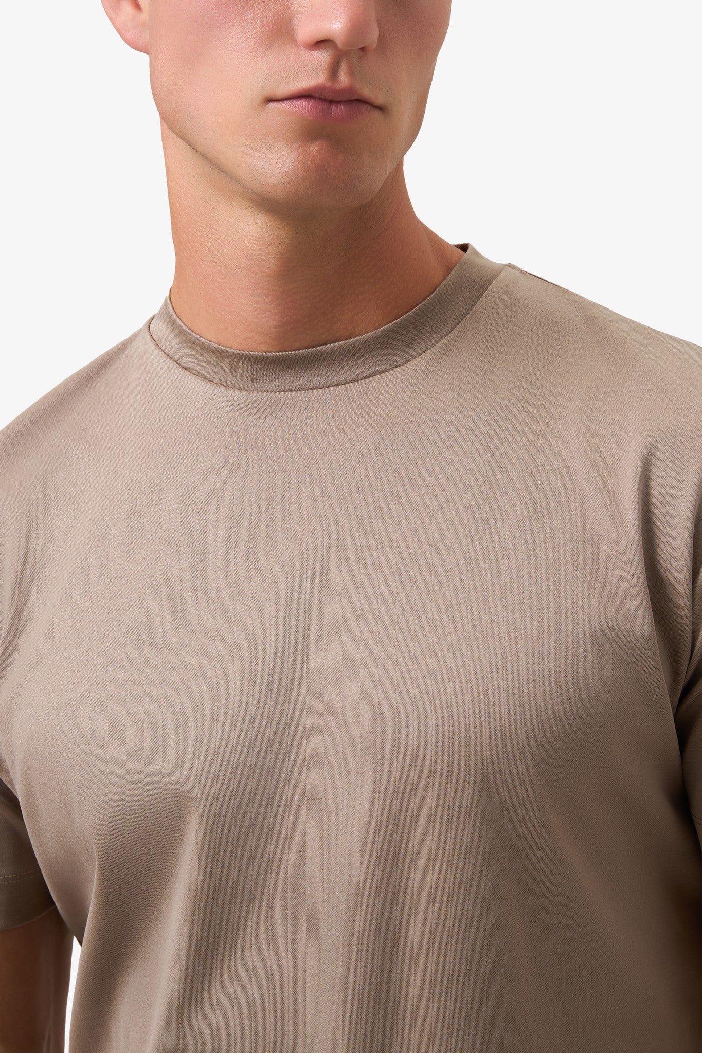 Mercerized Supima T-shirt - Taupe