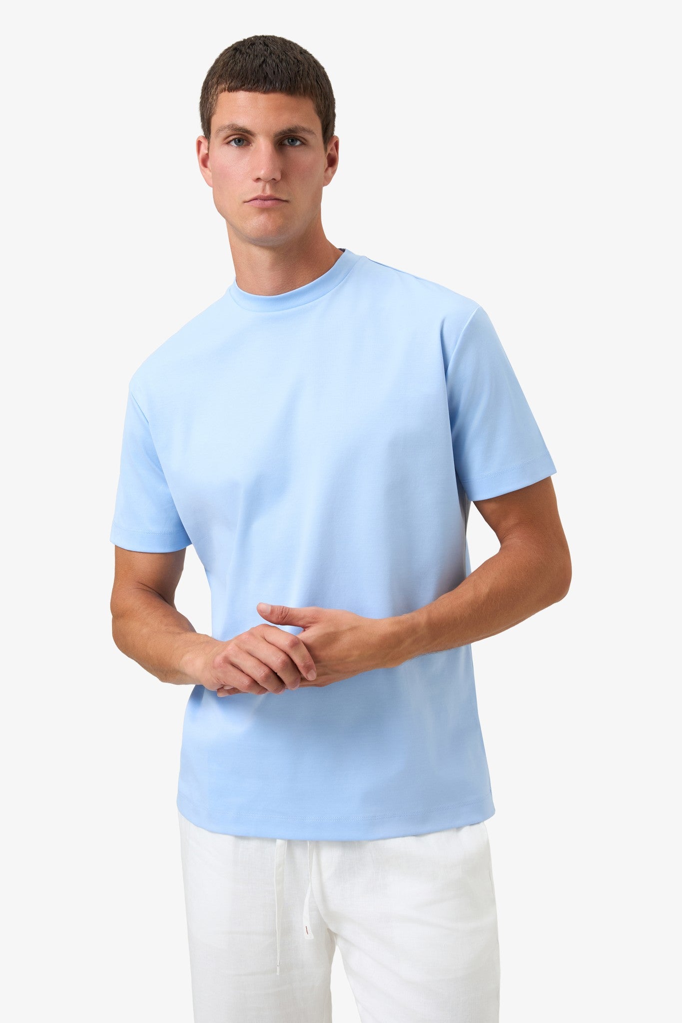 Mercerized Supima T-shirt - Bright Blue