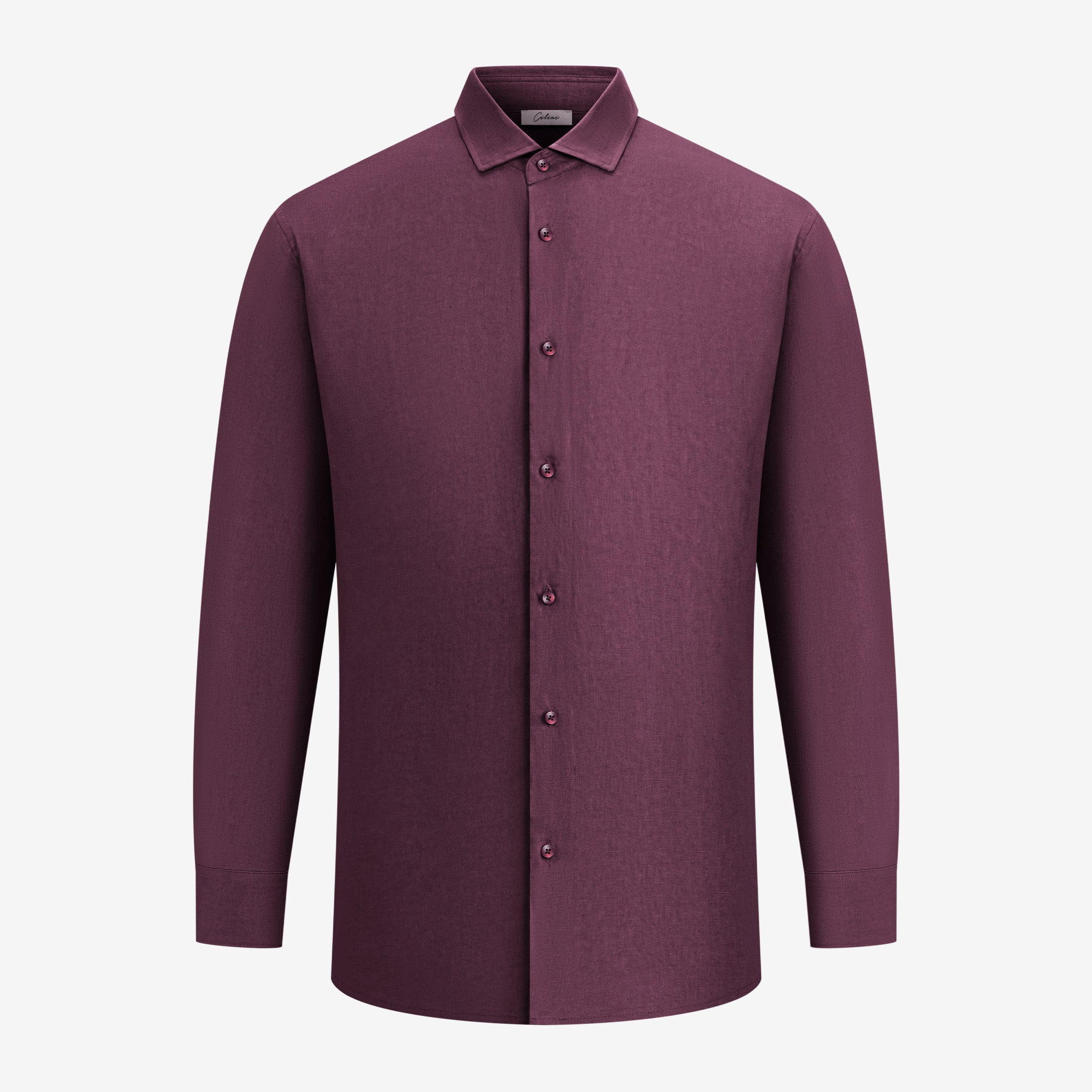 Linen Shirt - Bordeaux