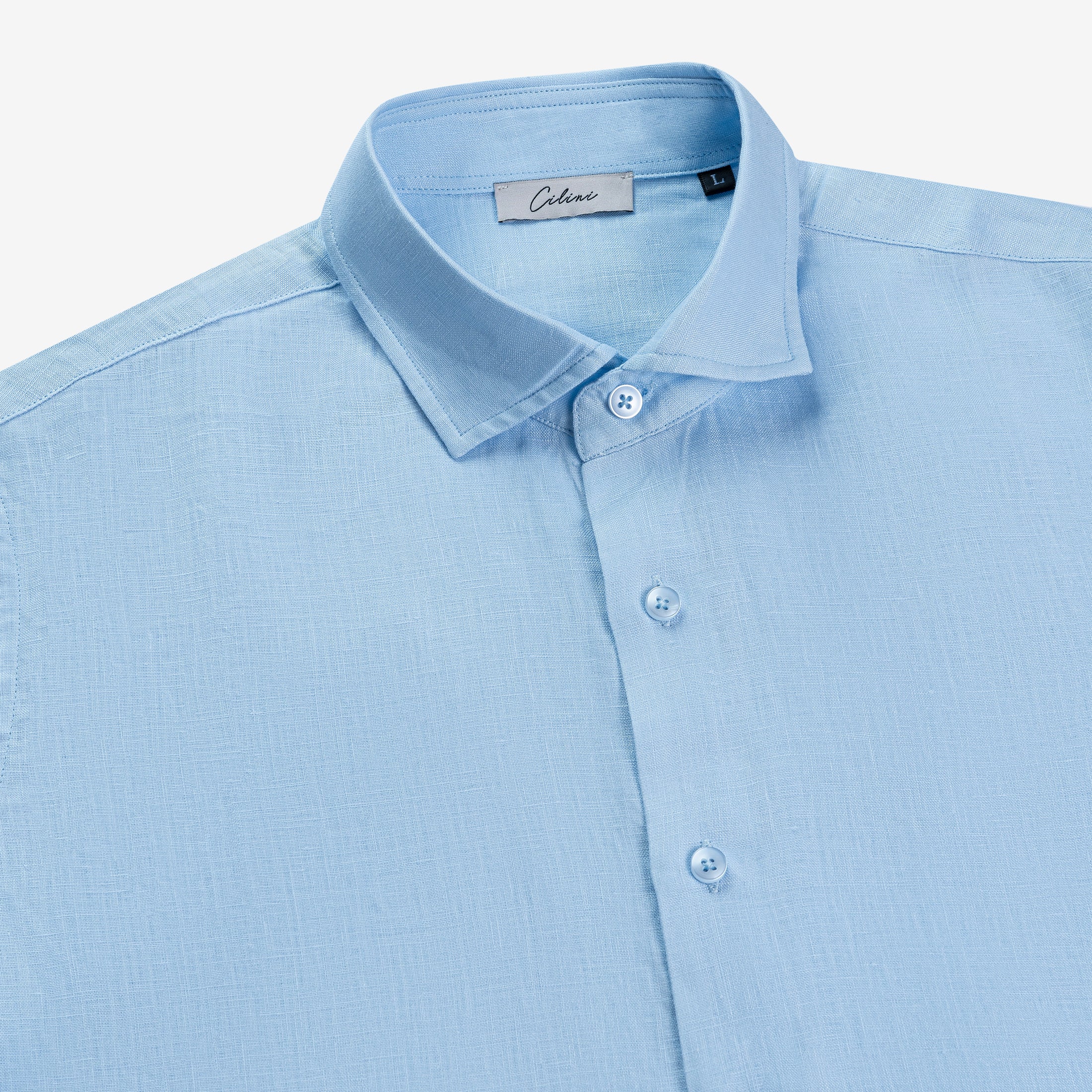 Linen Shirt - Light Blue
