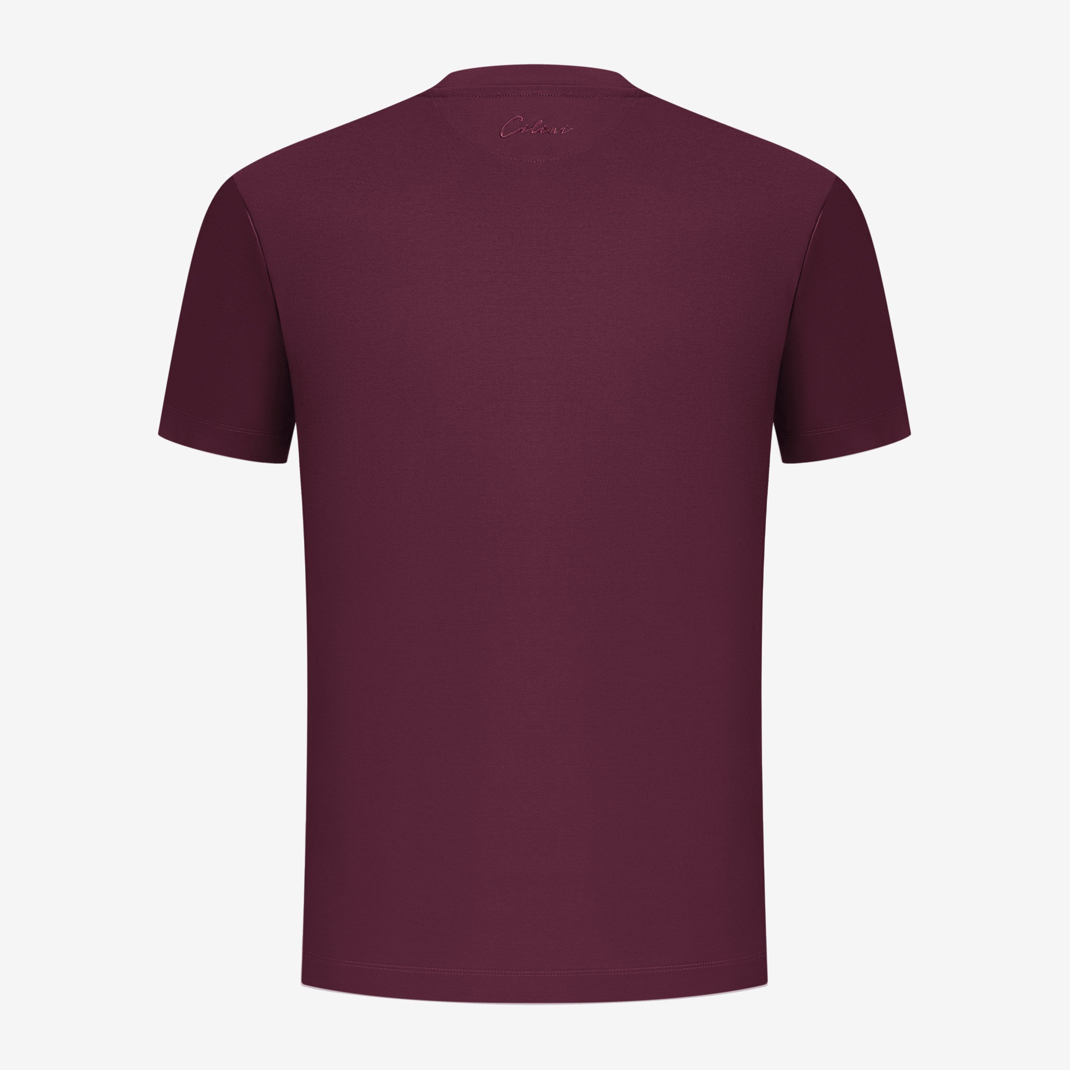 Double Mercerized T-shirt - Burgundy