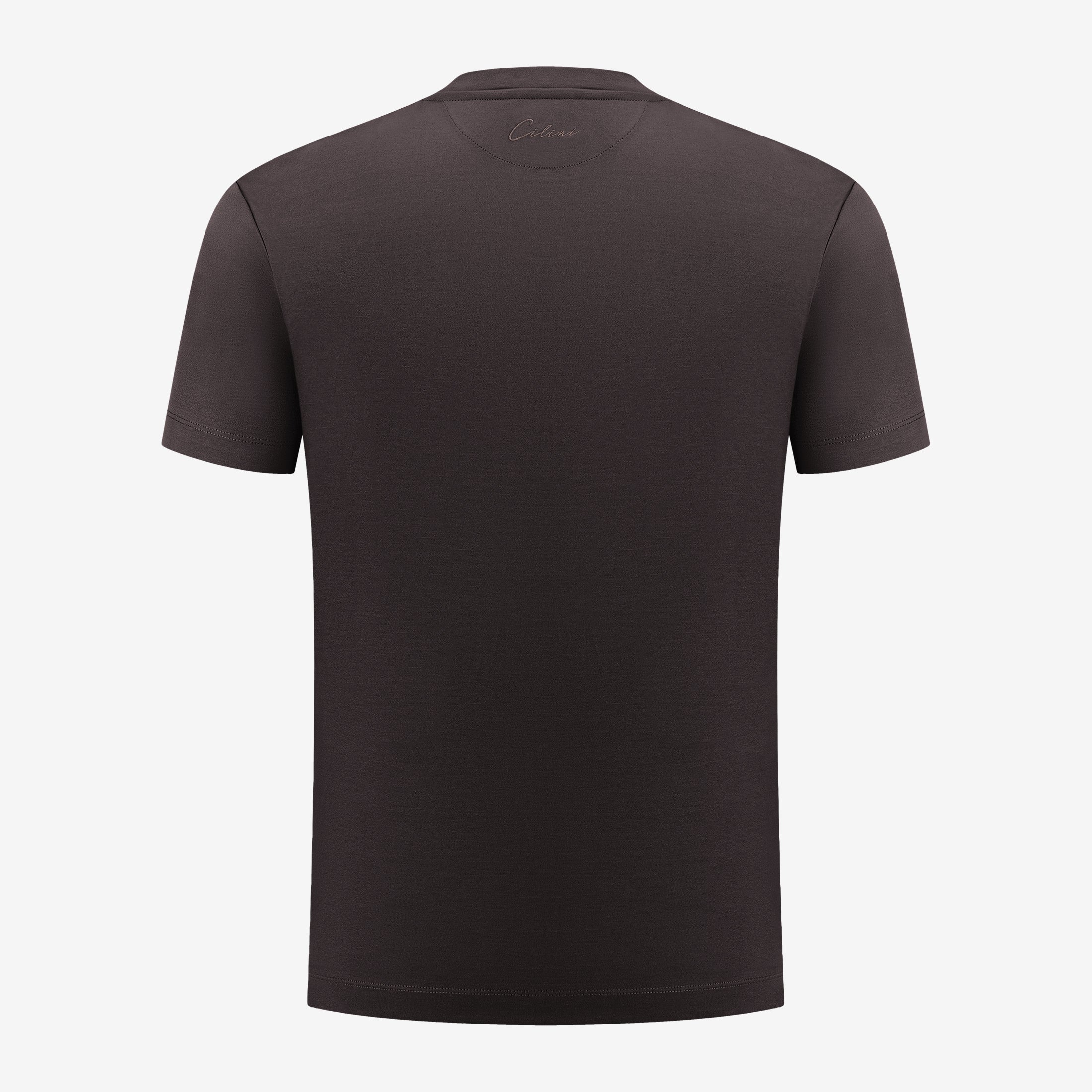 Double Mercerized Supima Tee - Deep Brown