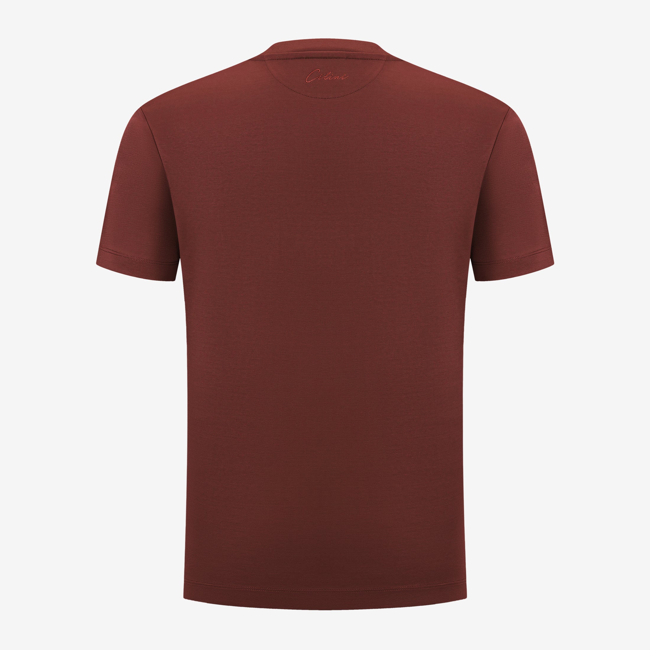 Double Mercerized Supima Tee - Maroon