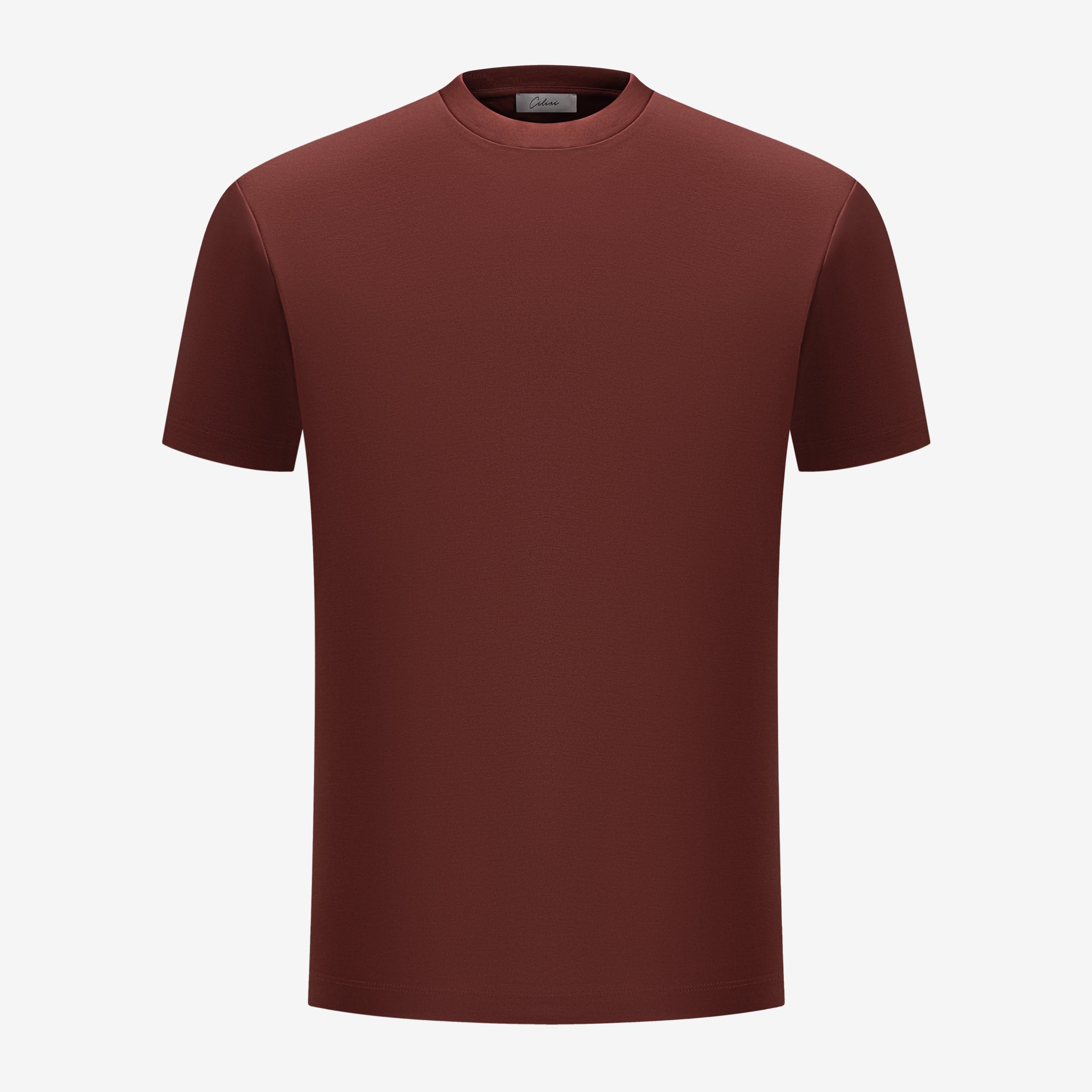 Double Mercerized Supima Tee - Maroon