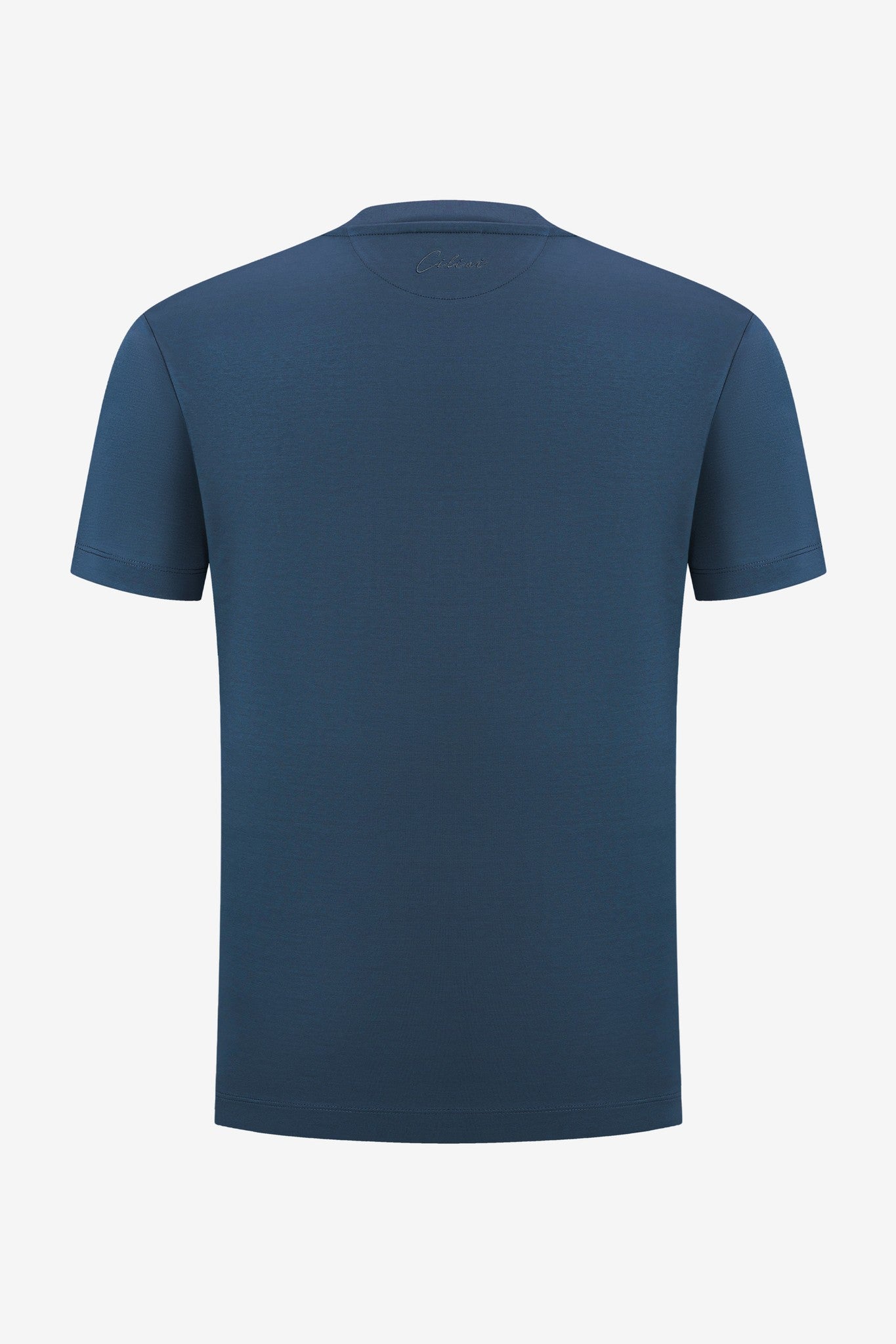 Double Mercerized Supima Tee - Denim Blue