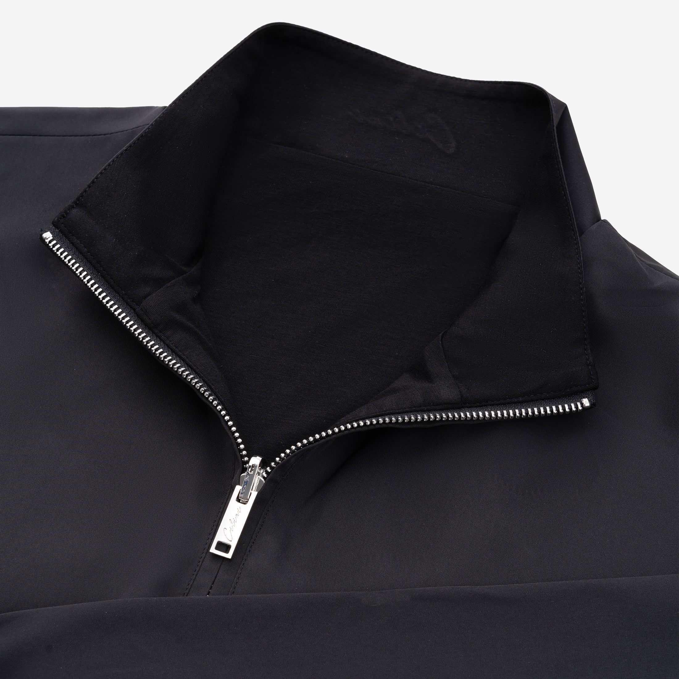 Reversible Collared Jacket - Black