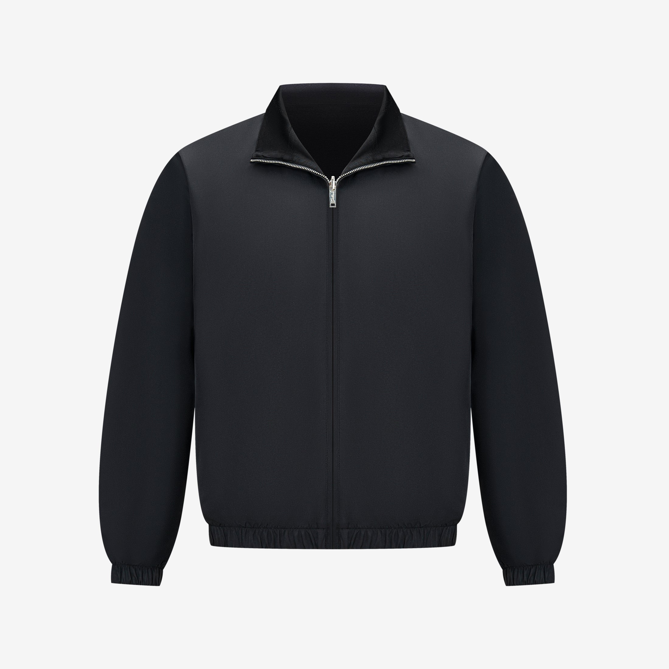 Reversible Collared Jacket - Black