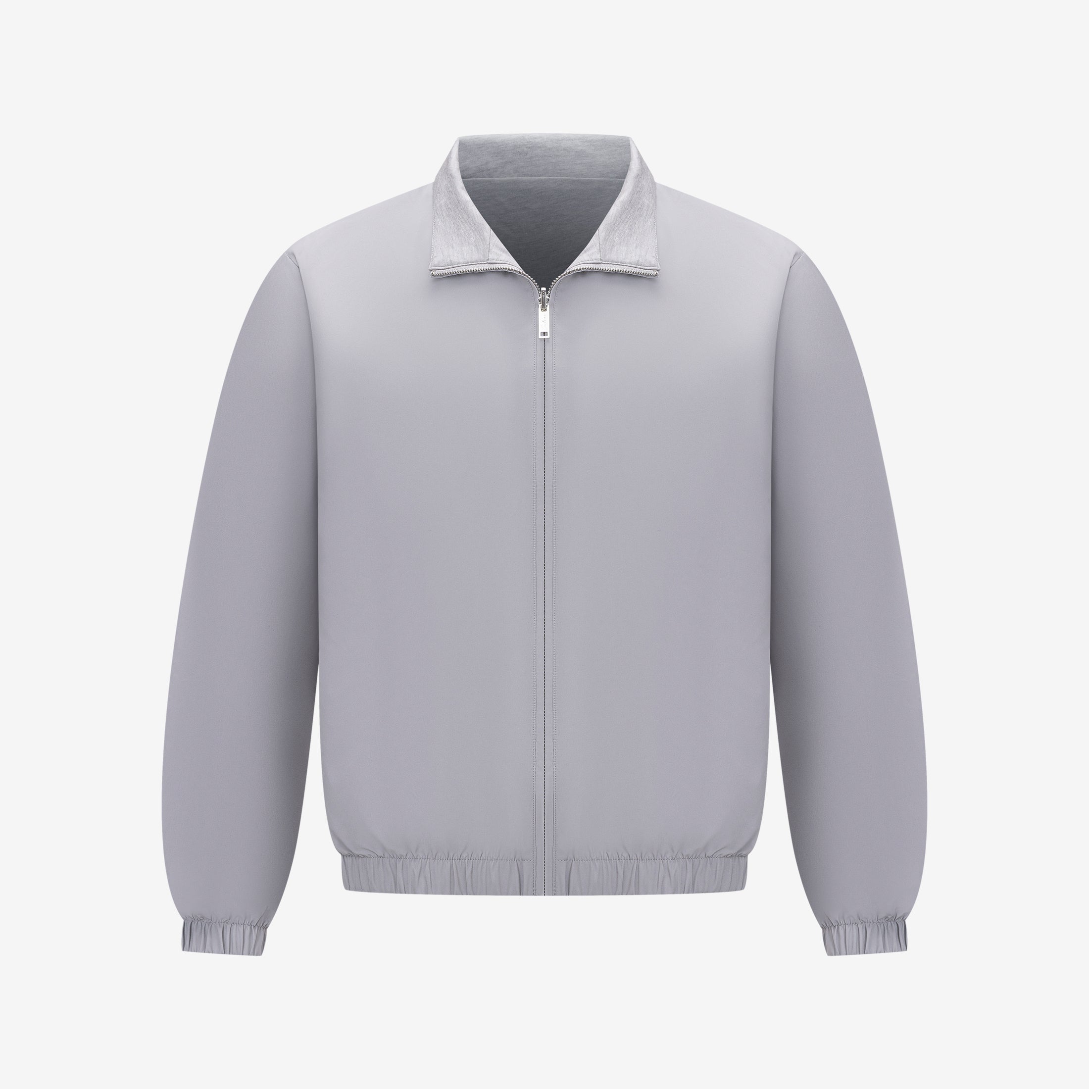 Reversible Collared Jacket - Grey