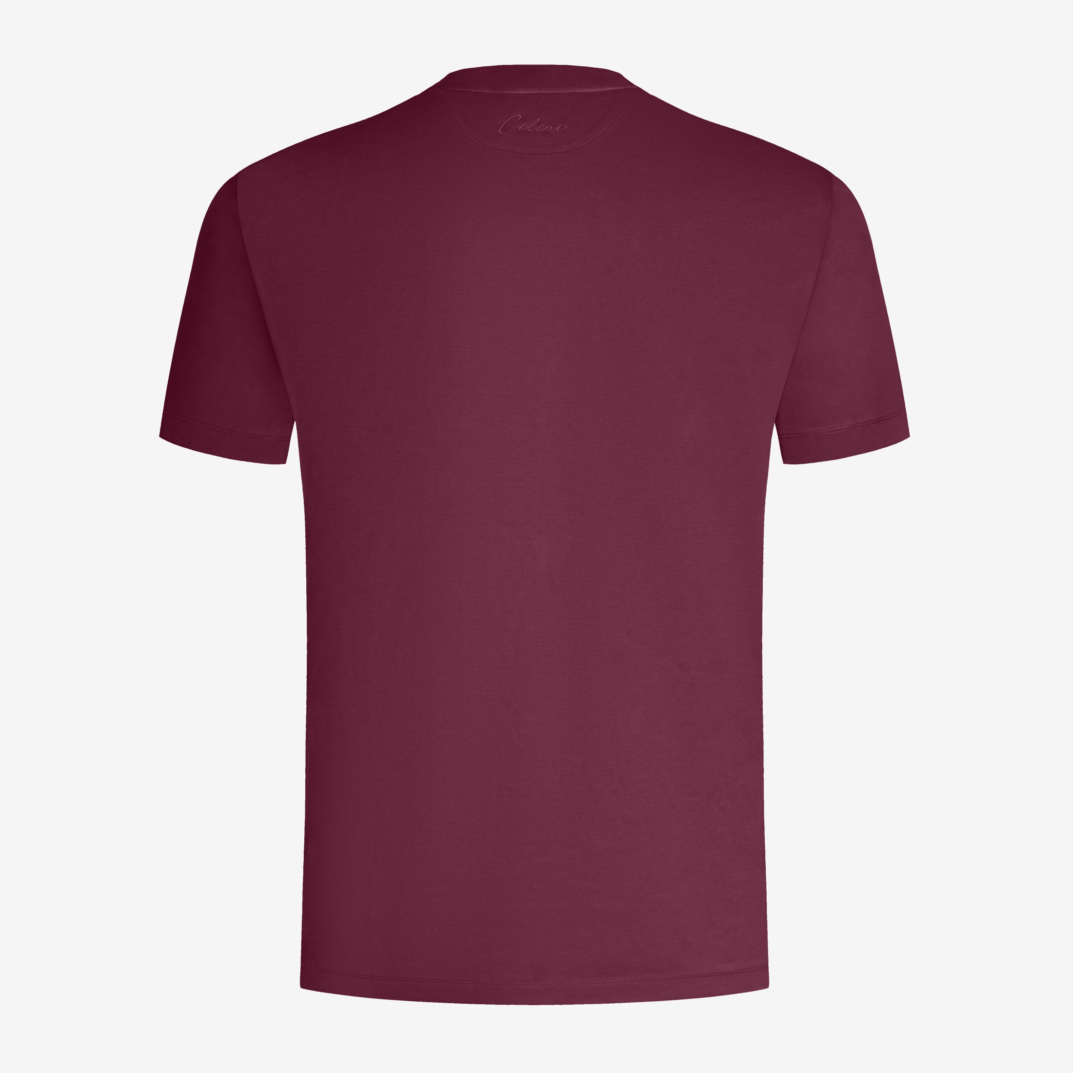 Mercerized Supima T-shirt - Burgundy