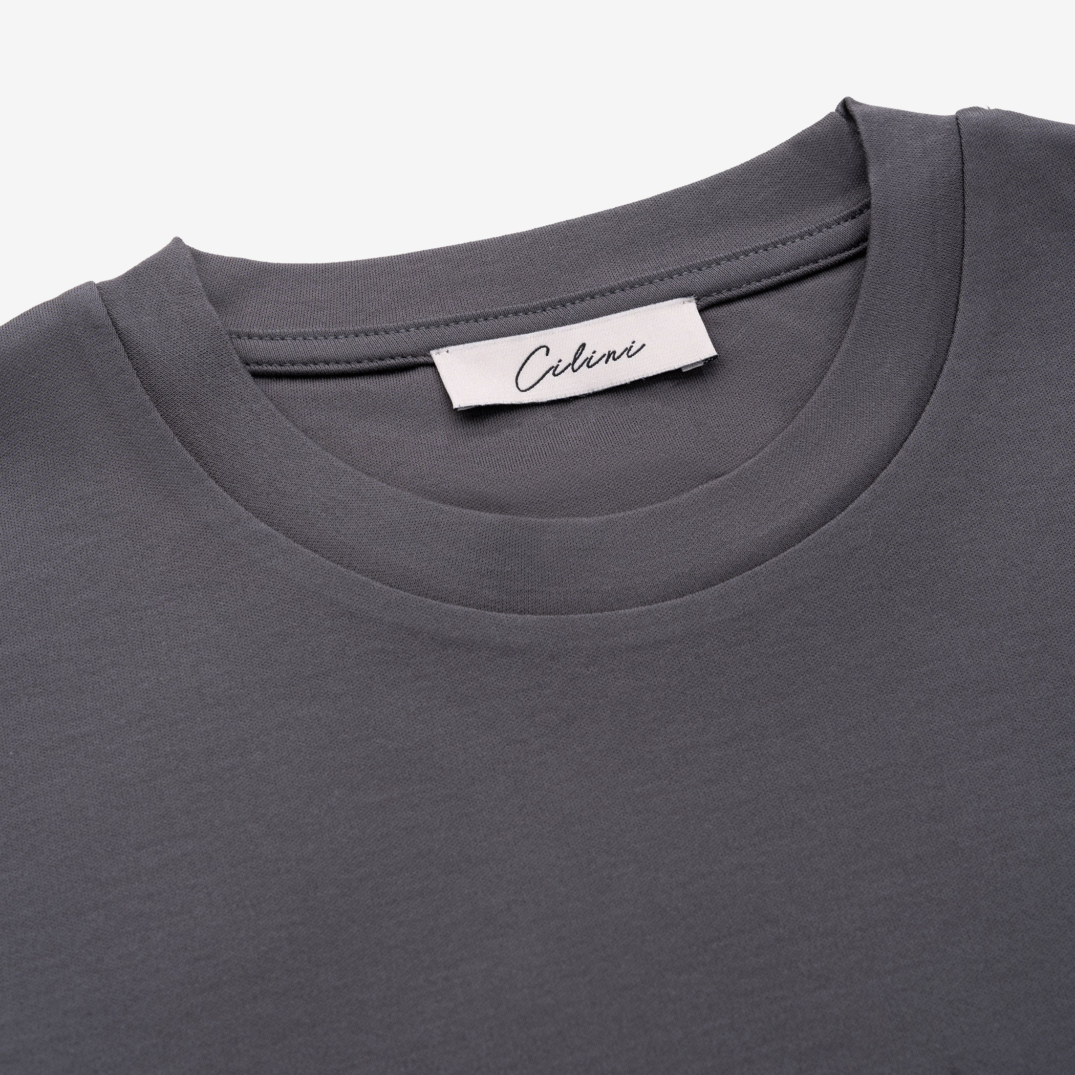 Mercerized Supima T-shirt - Dark Grey