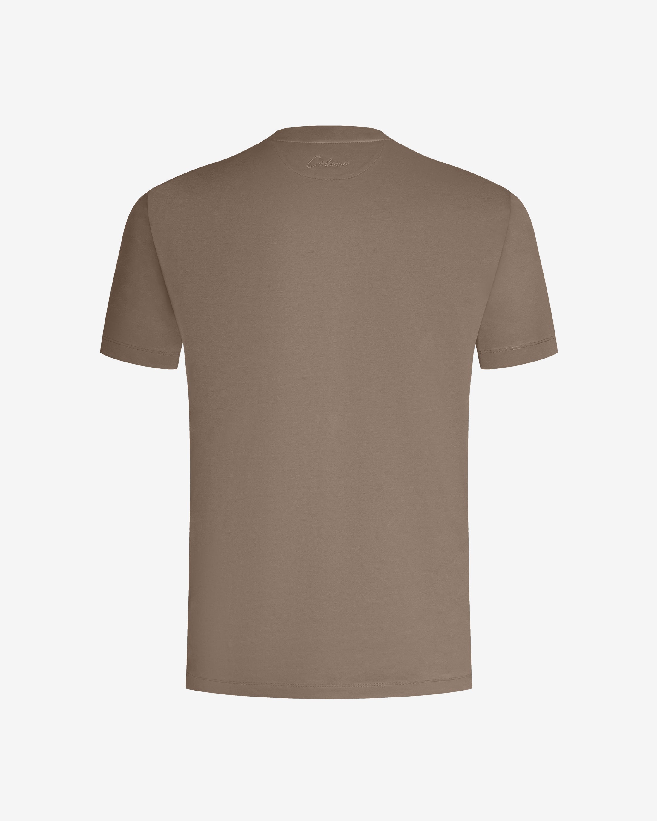 Mercerized Supima T-shirt - Dark Brown