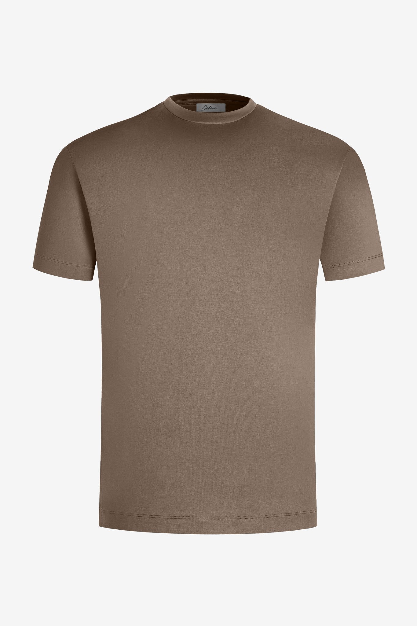 Mercerized Supima T-shirt - Dark Brown
