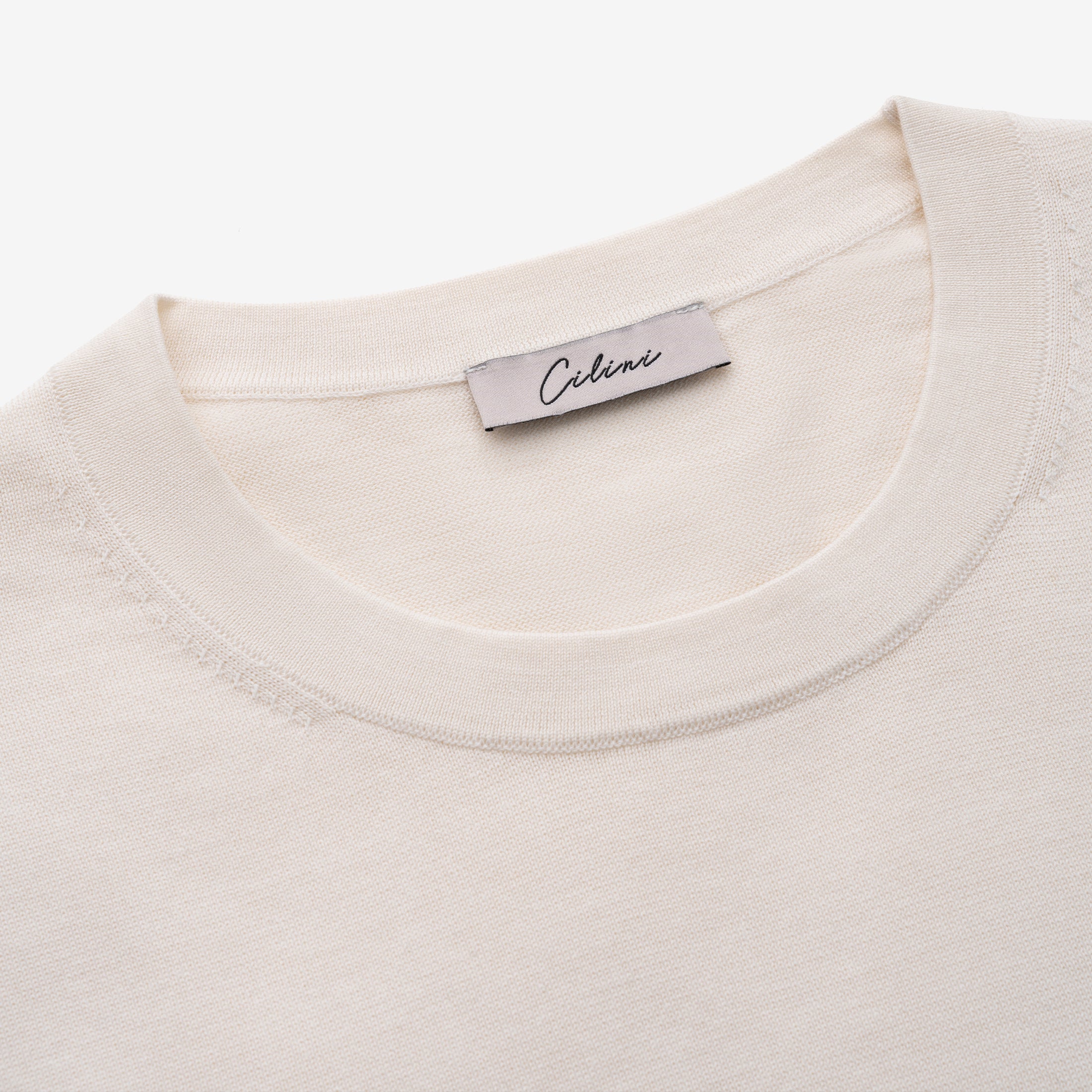 Knitted T-shirt - White