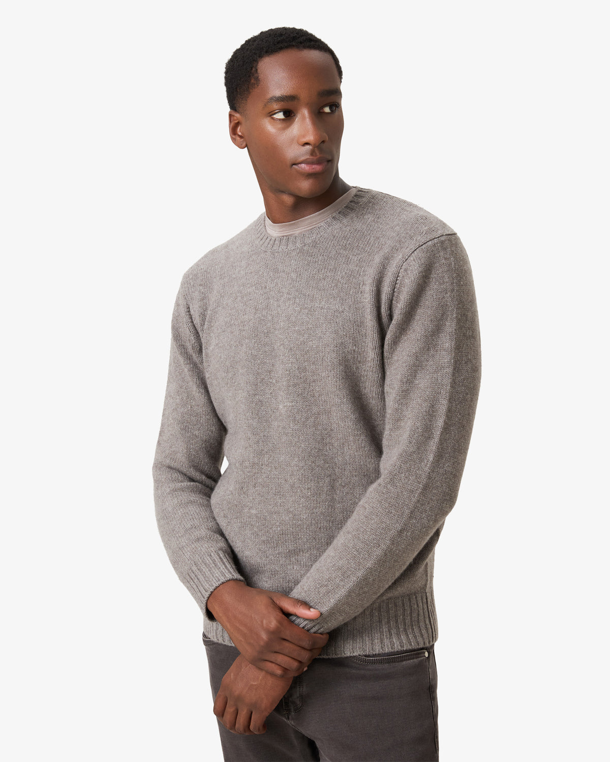 Cashmere Wool V Neck Sweater - Anchor