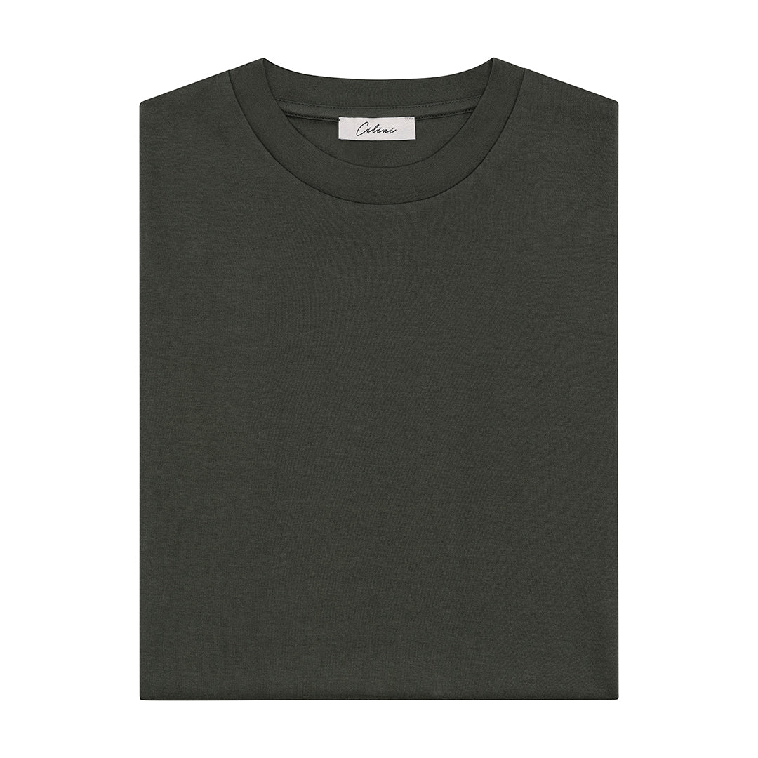 Mercerized Supima T-shirt - Dark Green