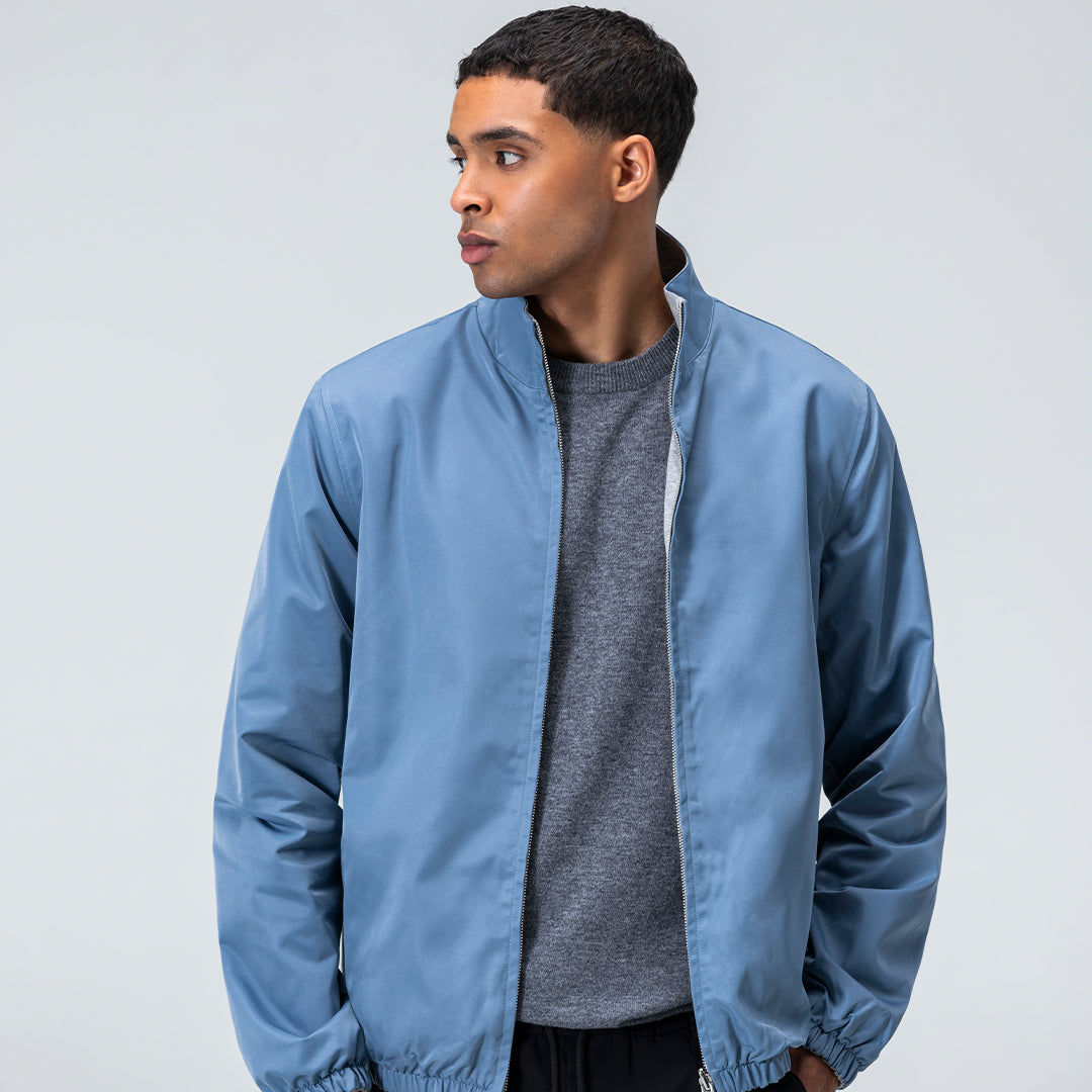 Reversible Jacket - Light Blue / Grey