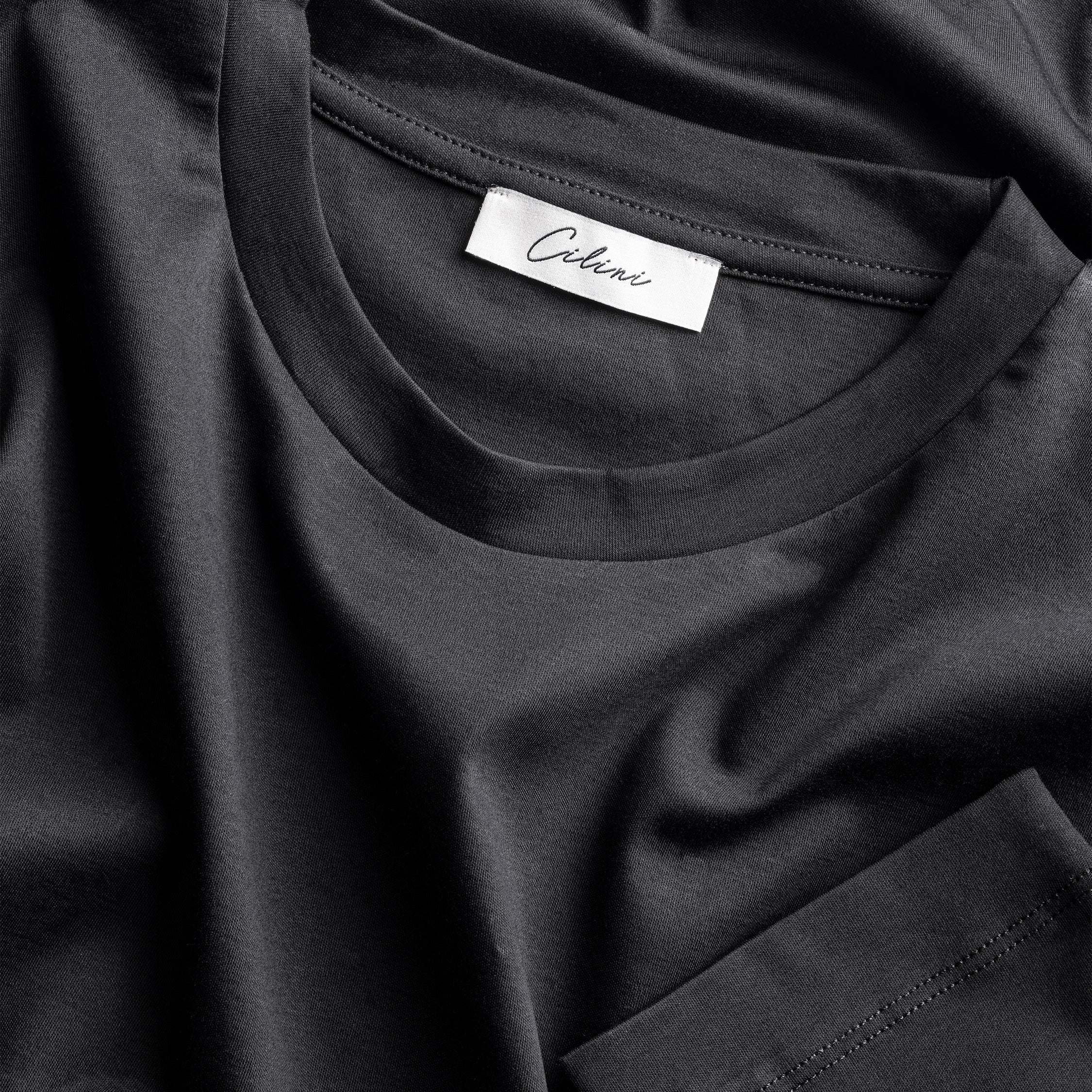 Mercerized Supima T-shirt - Black