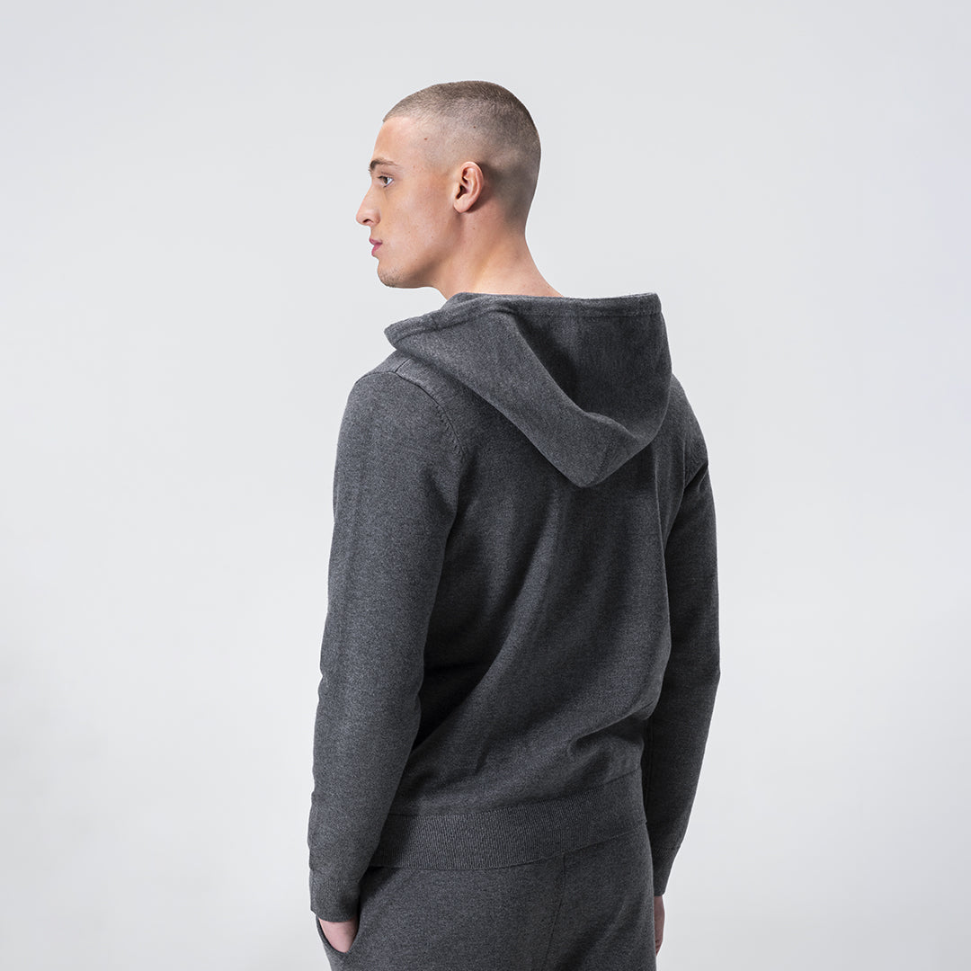 Cashmere / Wool Tracksuit - Dark Grey