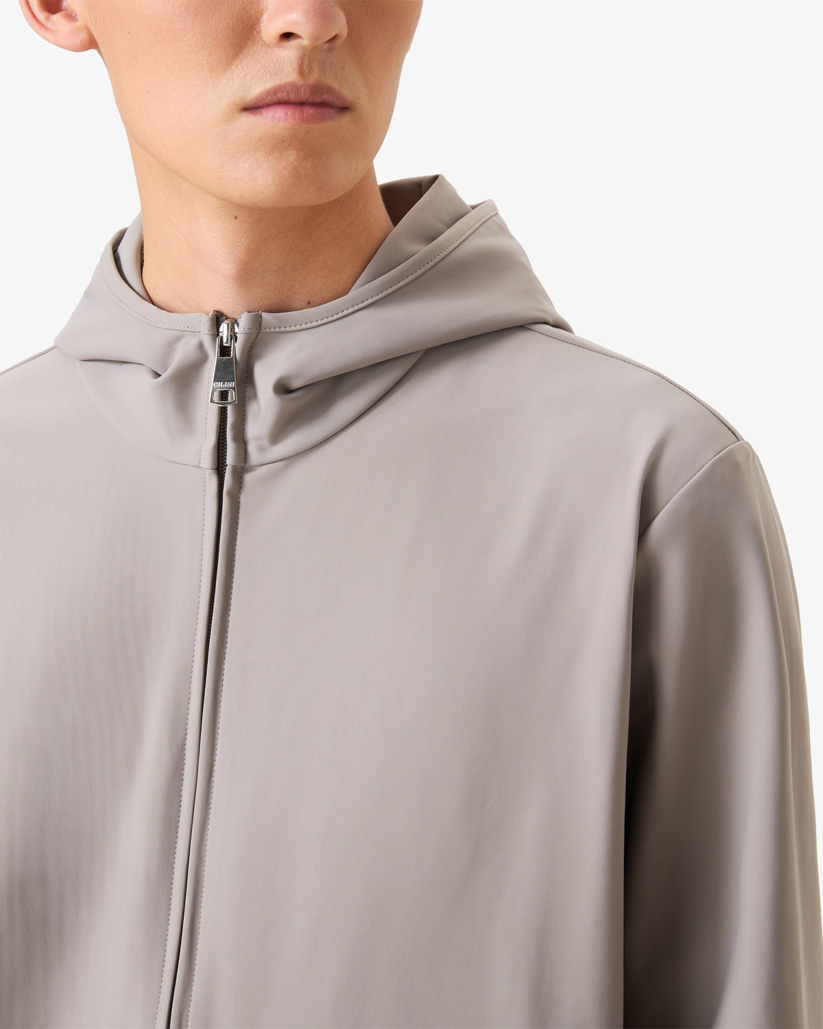 Hooded Tracksuit Vest Stone Taupe