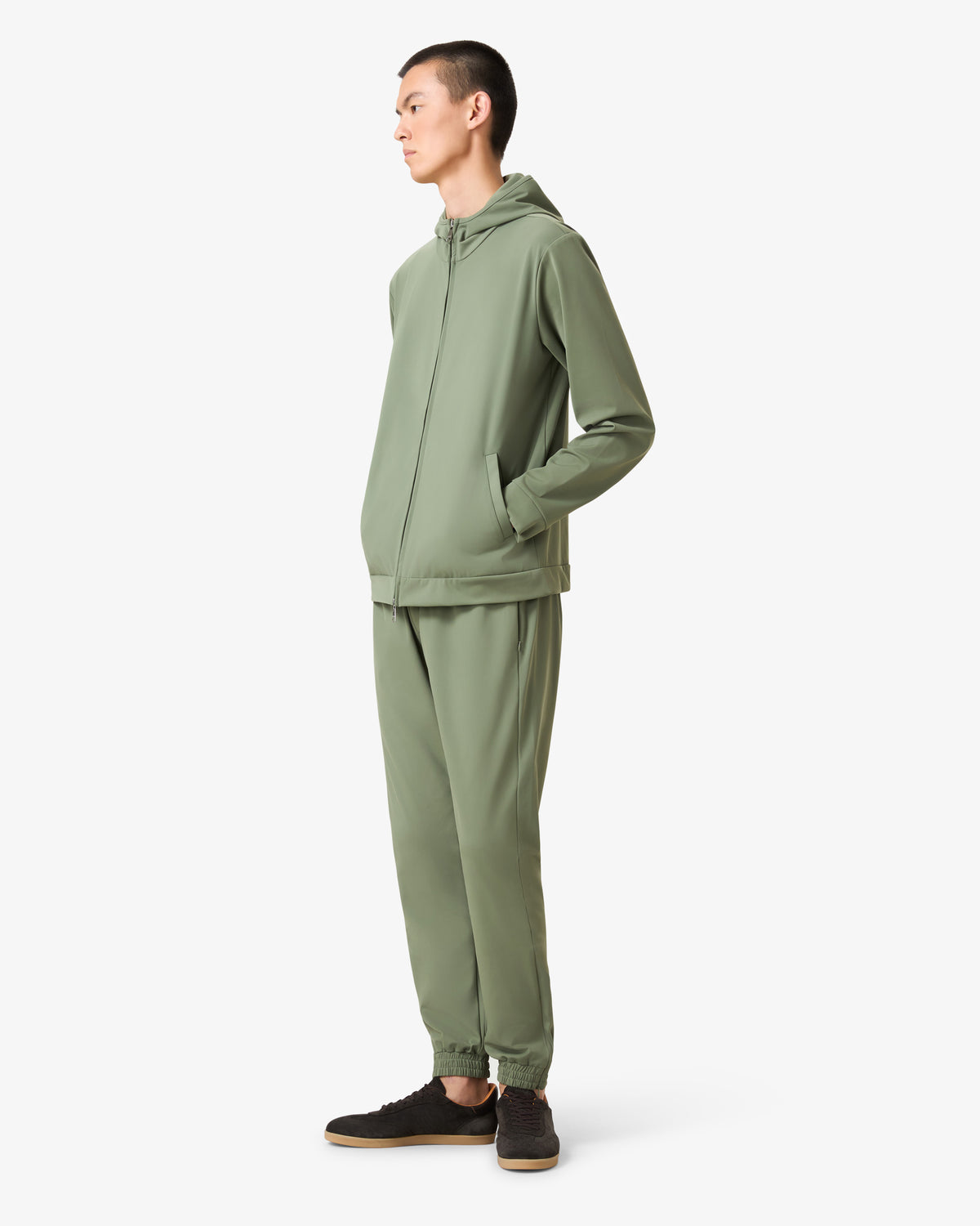 Hooded Tracksuit Pants Deep Olive