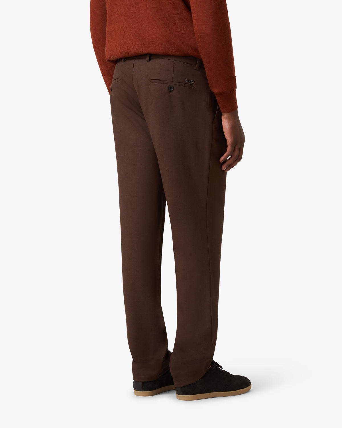 VBC Wool Pants Slim Fit - Coffee