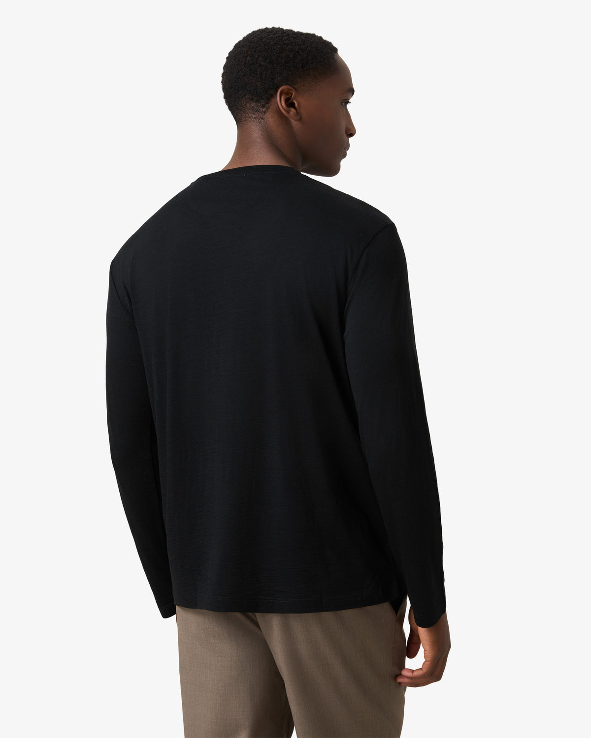 Wool Longsleeve T-shirt - Black